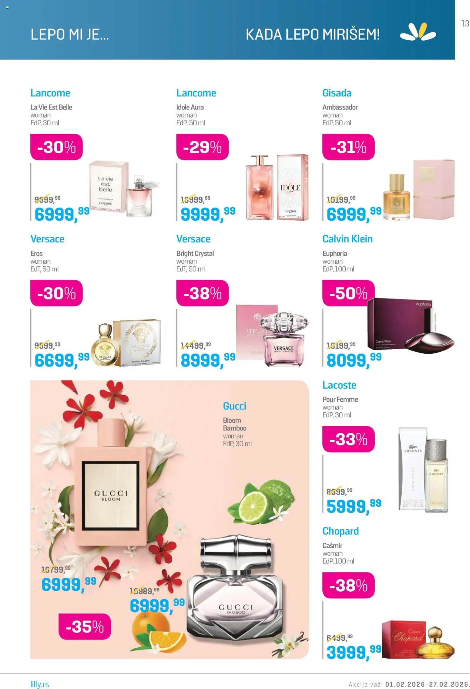 Lilly drogerie katalog - važi od 01.02.2026 | Strana: 13