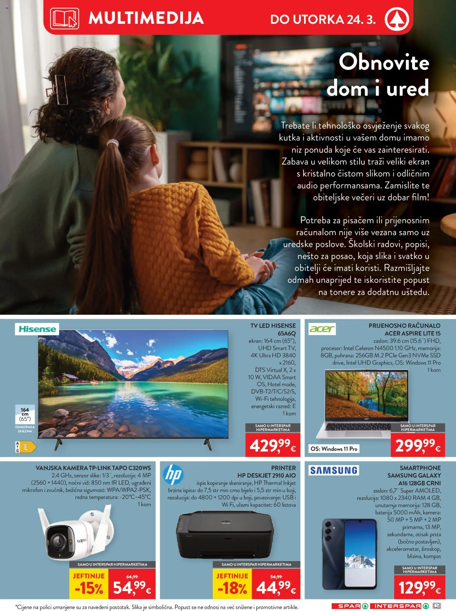 Spar katalog | vrijedi od 08.03.2026 | Stranica: 24 | Proizvodi: Baterija, Računalo, Printer, Mikrofon