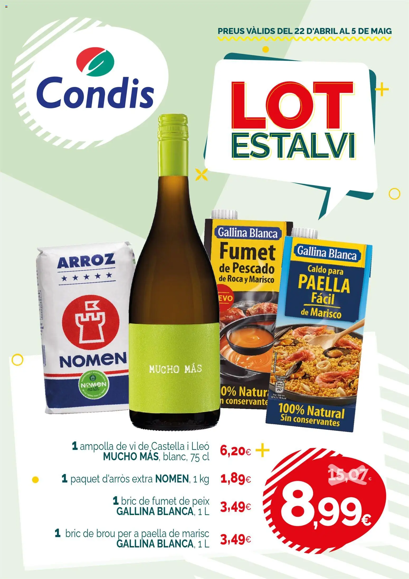 Condis folleto life │ válido desde el 22.04.2026 | Página: 1 | Productos: Arroz, Pescado