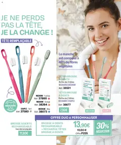 Stanhome - Prévisualisation de BROSSE À DENTS RECHARGEABLE, Brosse à dents rechargeable avec tête remplaçable valide à partir de 20.10.2025 | Page: 85 | Produits: Orange, Brosse, Brosse à dents