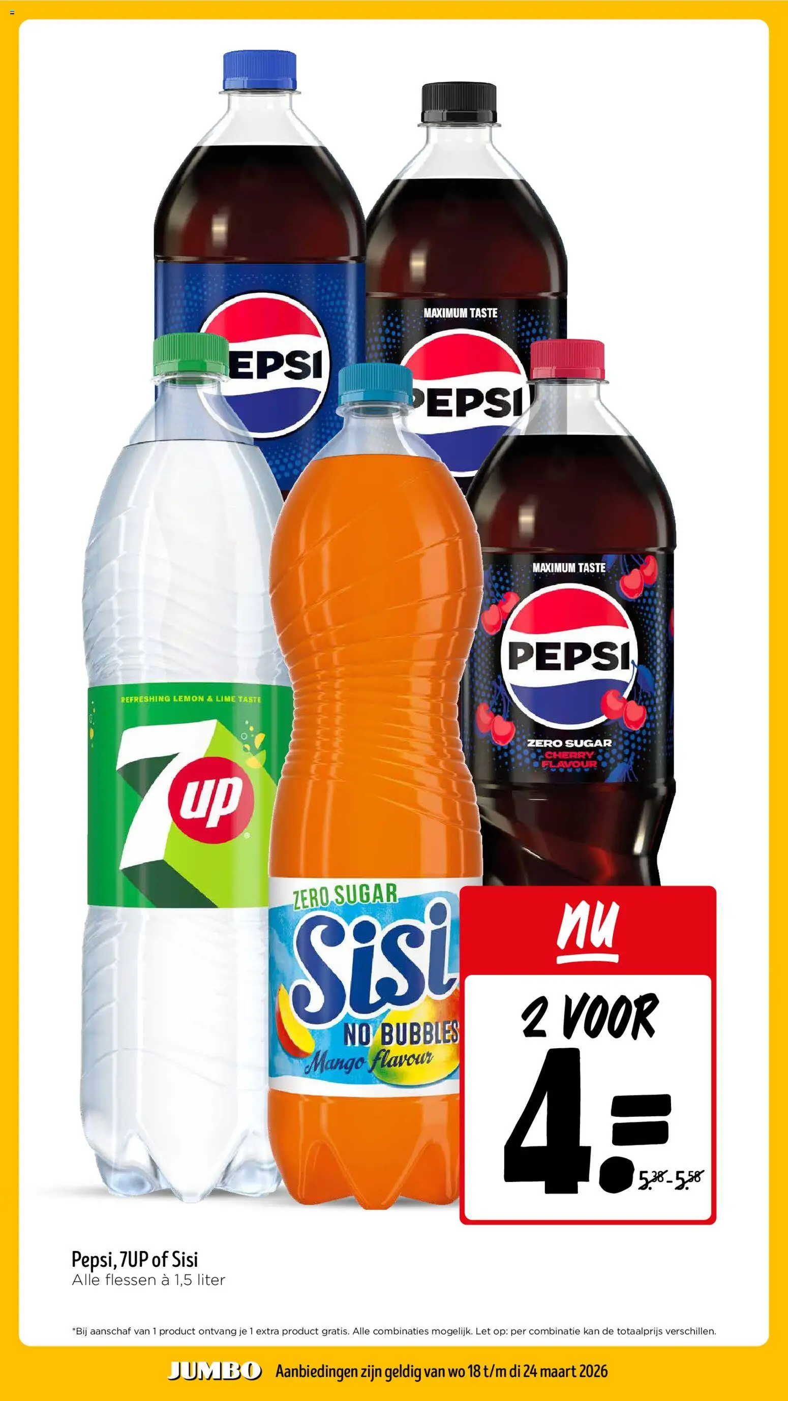 {H1} | Pagina: 18 | Producten: Kan, Pepsi, 7up, Mango