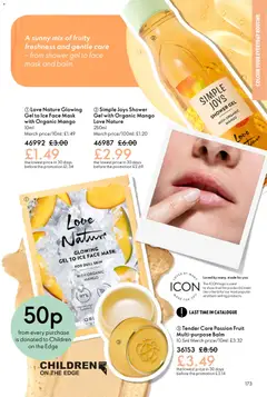 Preview of Oriflame - Offers valid from 11.02.2026 | Page: 173 | Products: Shower, Mask, Shower gel, Mango