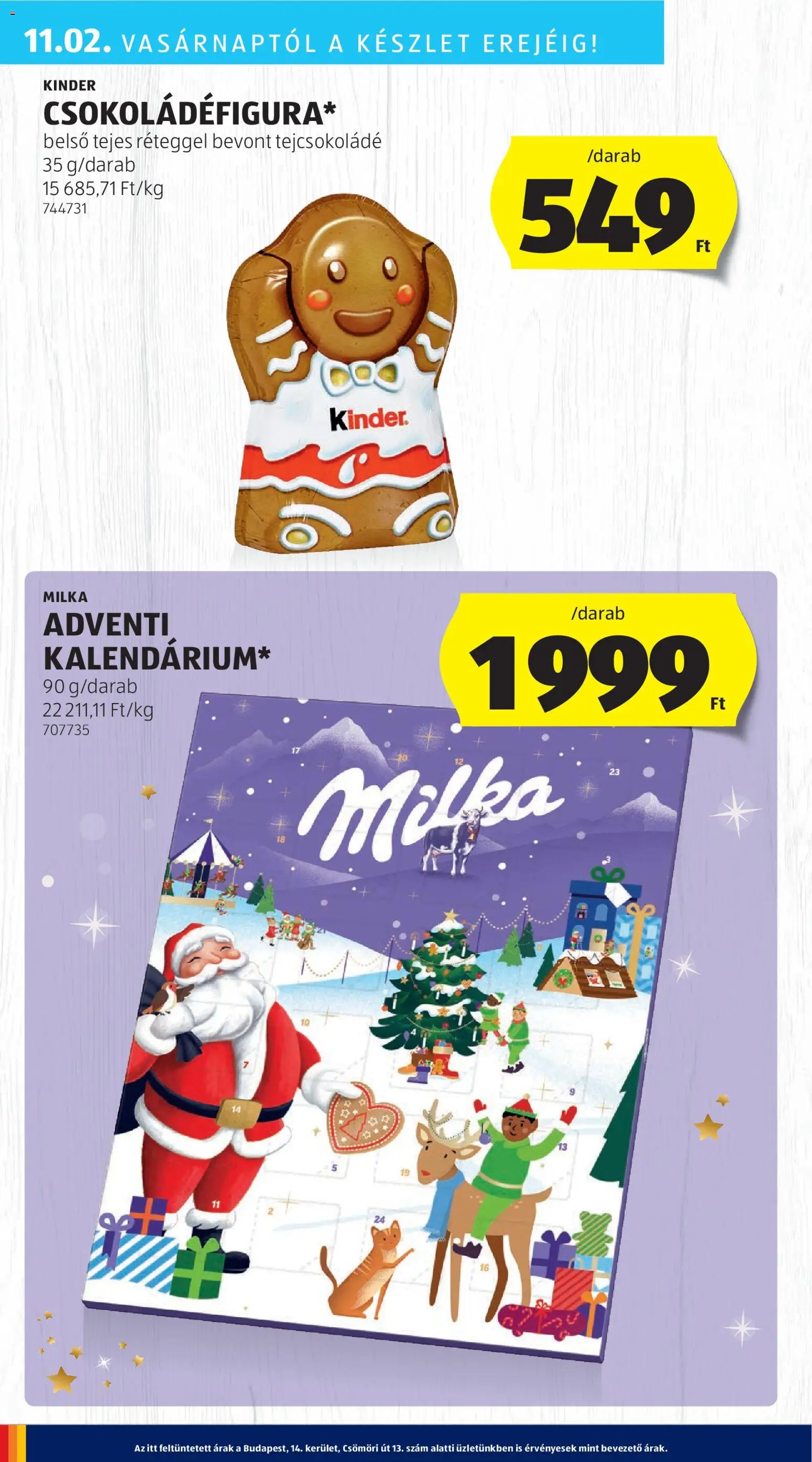 Aldi akciós ujság - amely érvényes a következő dátumtól: 30.10.2025 | Oldal: 6 | Termékek: Tejcsokoládé