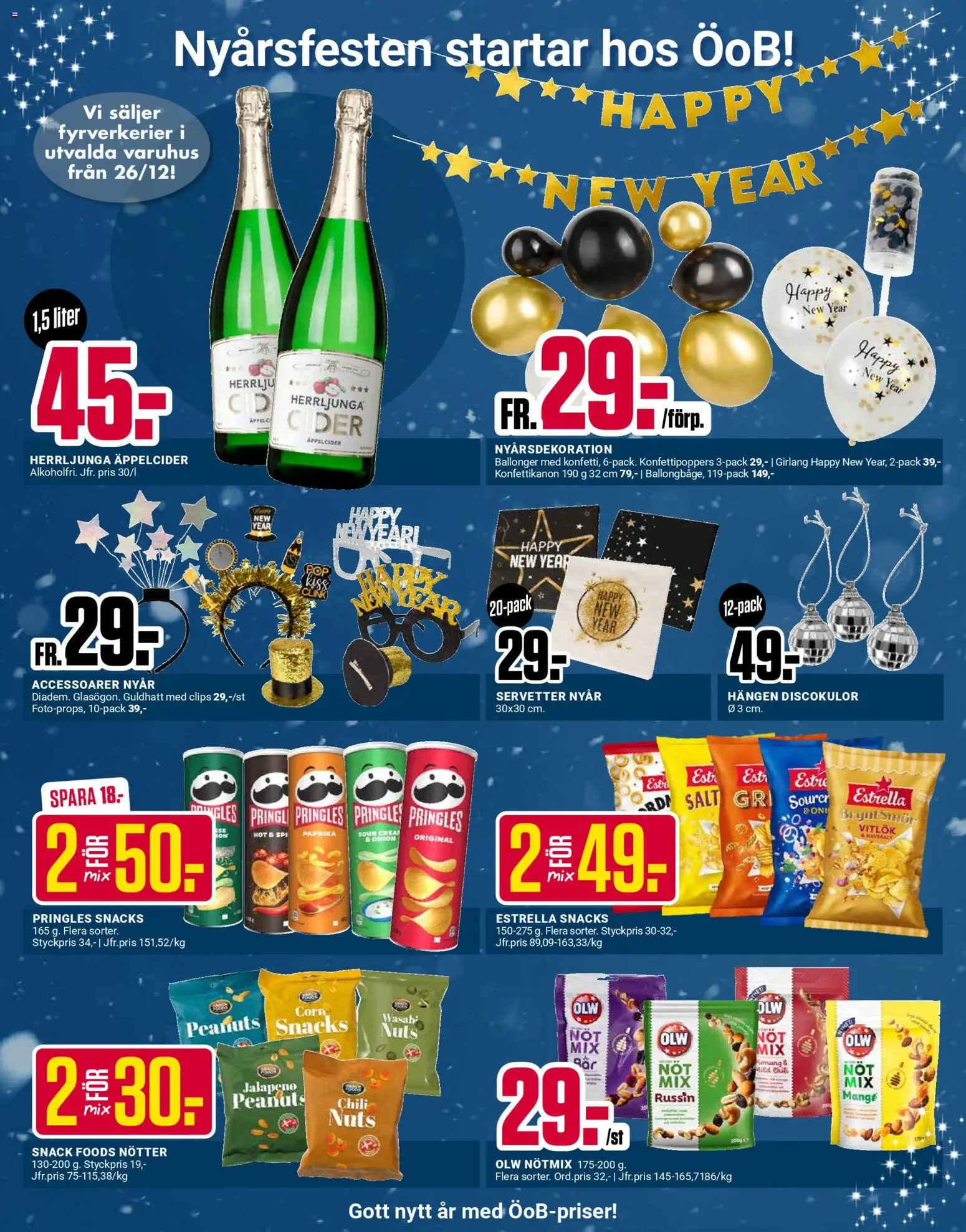 ÖoB reklamblad aktuell från 15.12.2025 | Sida: 15 | Produkter: Pringles, Salt, Chili, Nötter