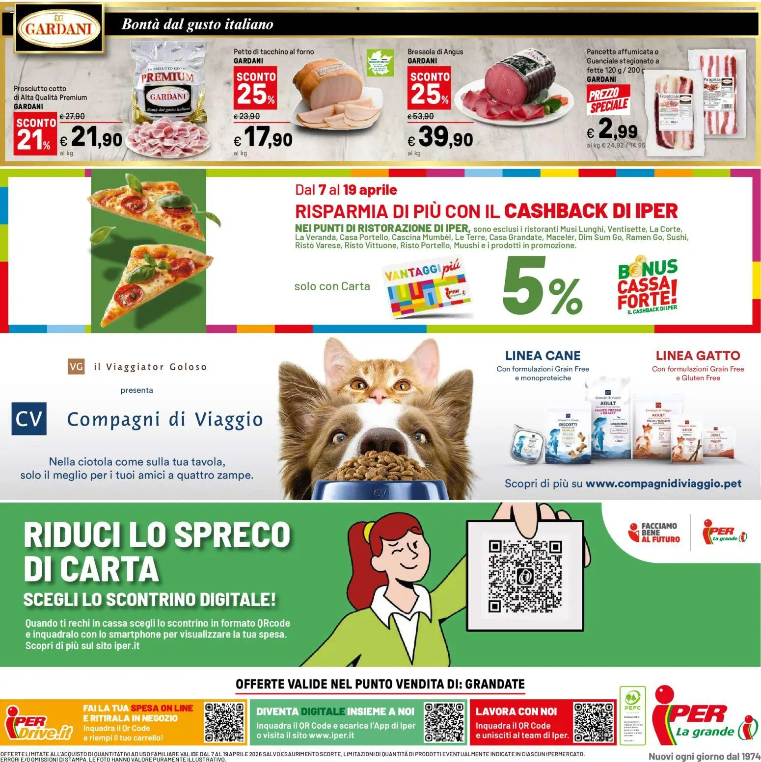 Volantino Iper del 07.04.2026 | Pagina: 40 | Prodotti: Bresaola, Smartphone, Forno, Guanciale
