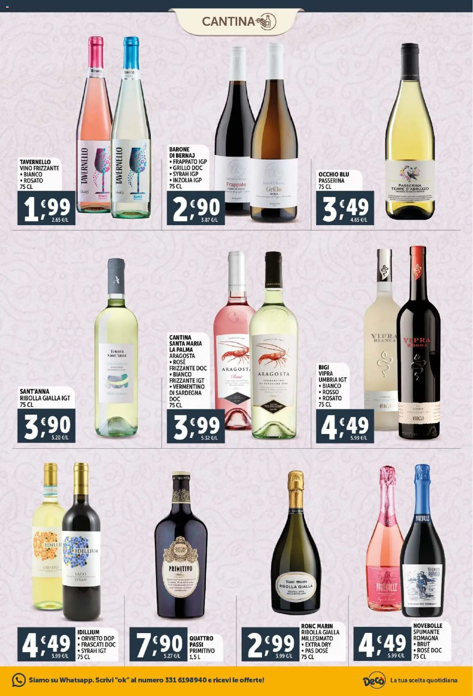Volantino Decò del 30.01.2026 | Pagina: 17 | Prodotti: Vino, Spumante