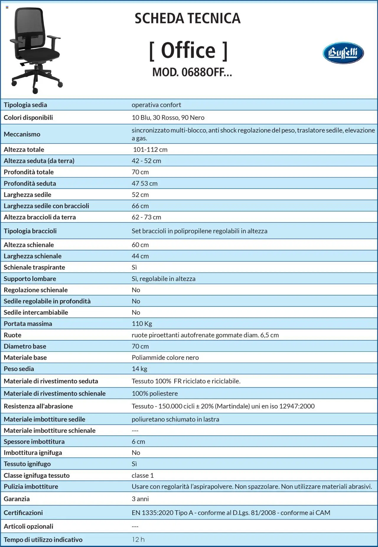 Volantino Buffetti del 28.06.2025 | Pagina: 64 | Prodotti: Braccioli, Sedia, Terra