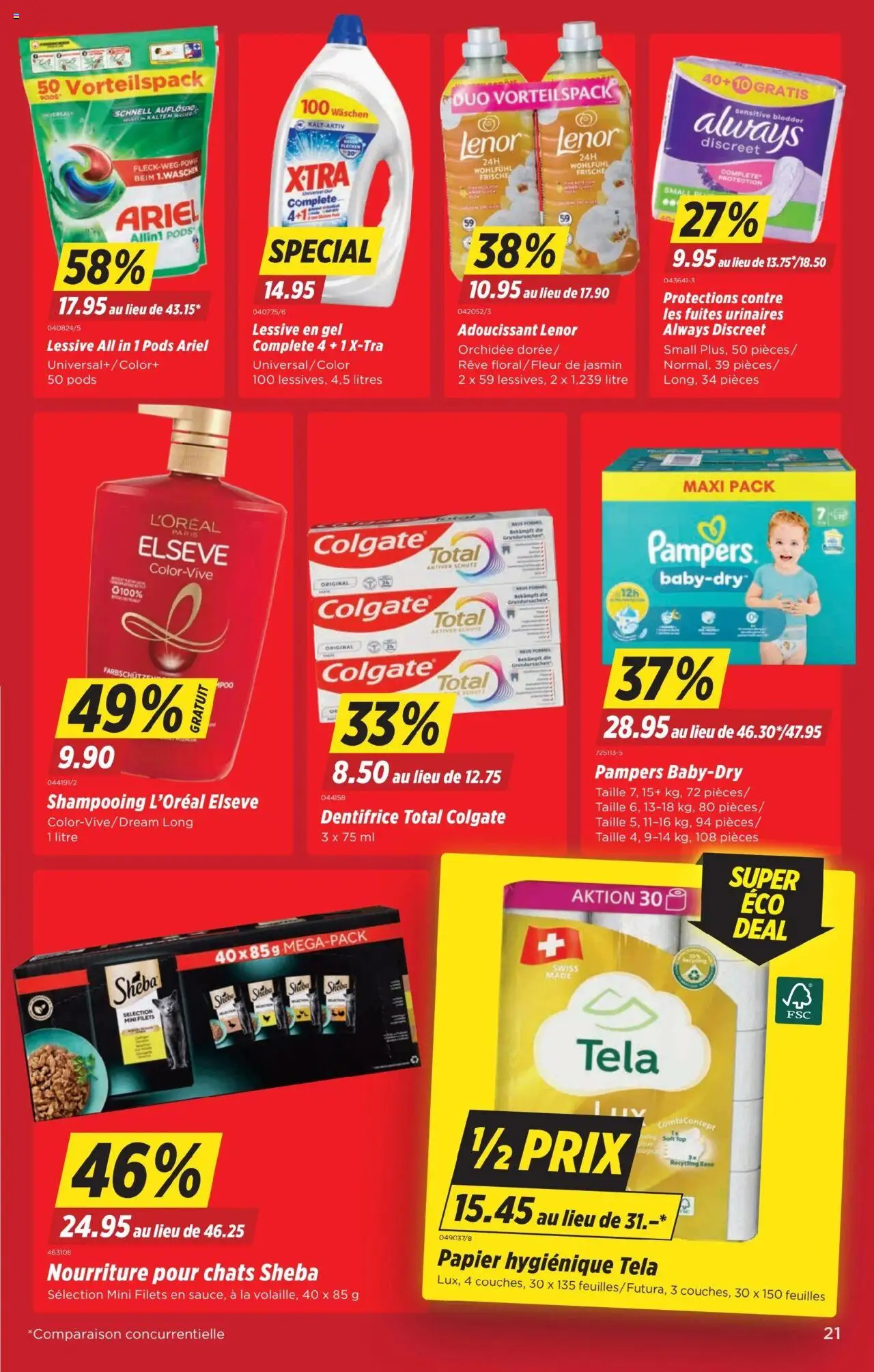 Denner Aktionen FR ab 02.09.2025 | Seite: 21 | Produkte: Shampoo, Top, Pampers