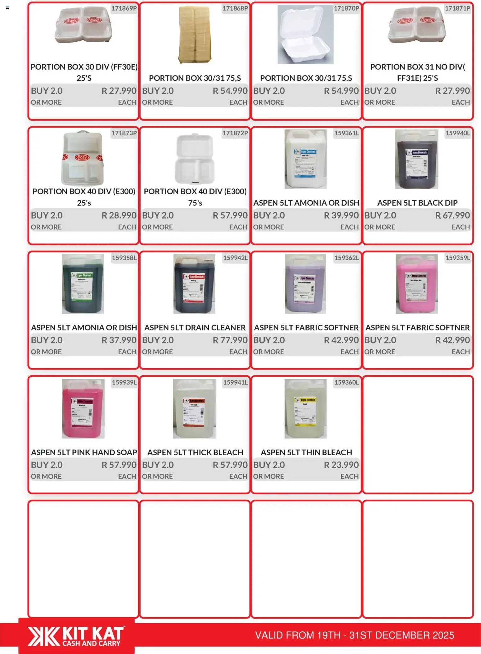 New KIT KAT Cash & Carry catalogue – valid from 19.12.2025 | Page: 38 | Products: Box, Softner, Bleach, Soap