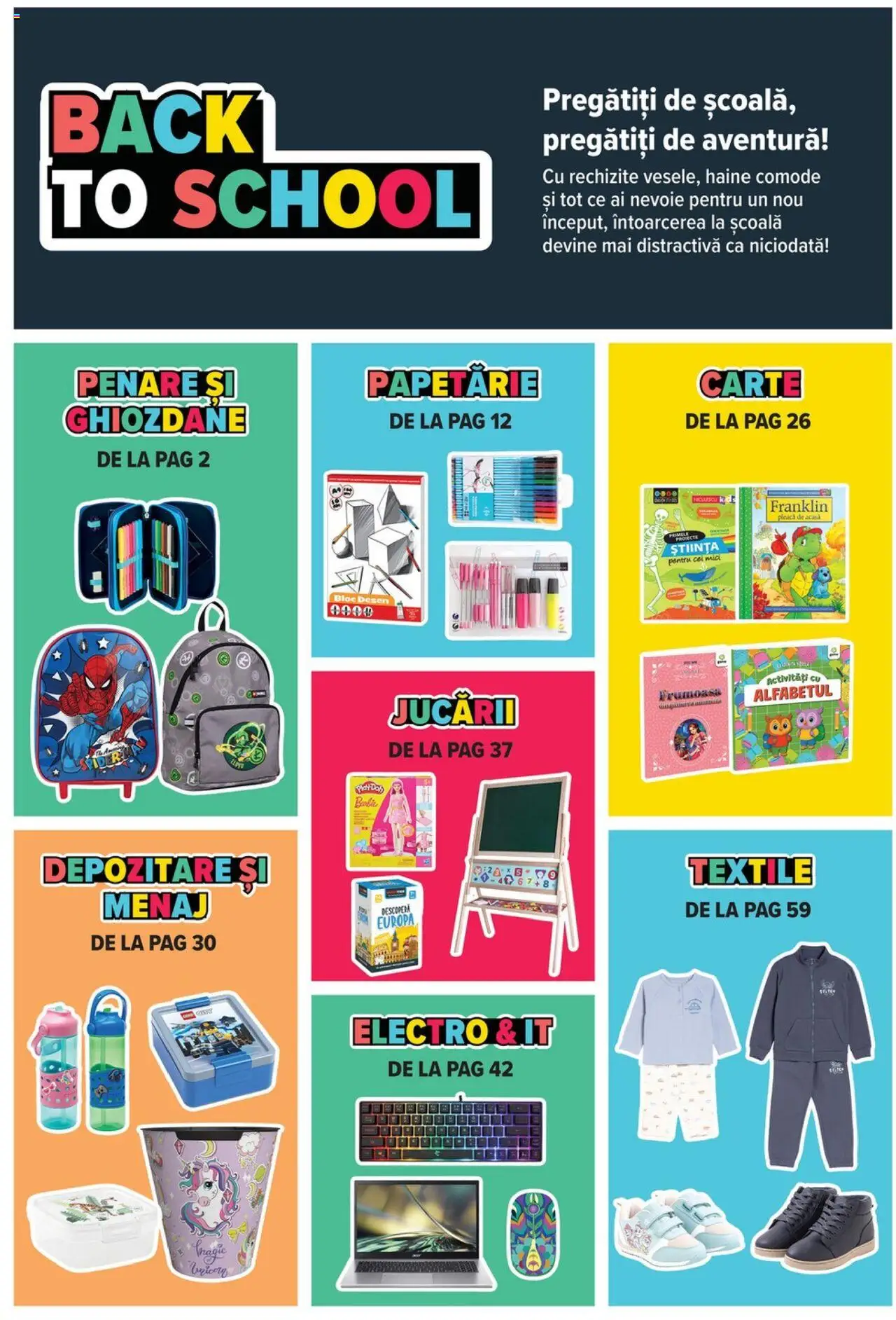 Carrefour catalog - Începe școala – valabil de la 13.08.2025 | Pagină: 2 | Produse: Mici, Haine