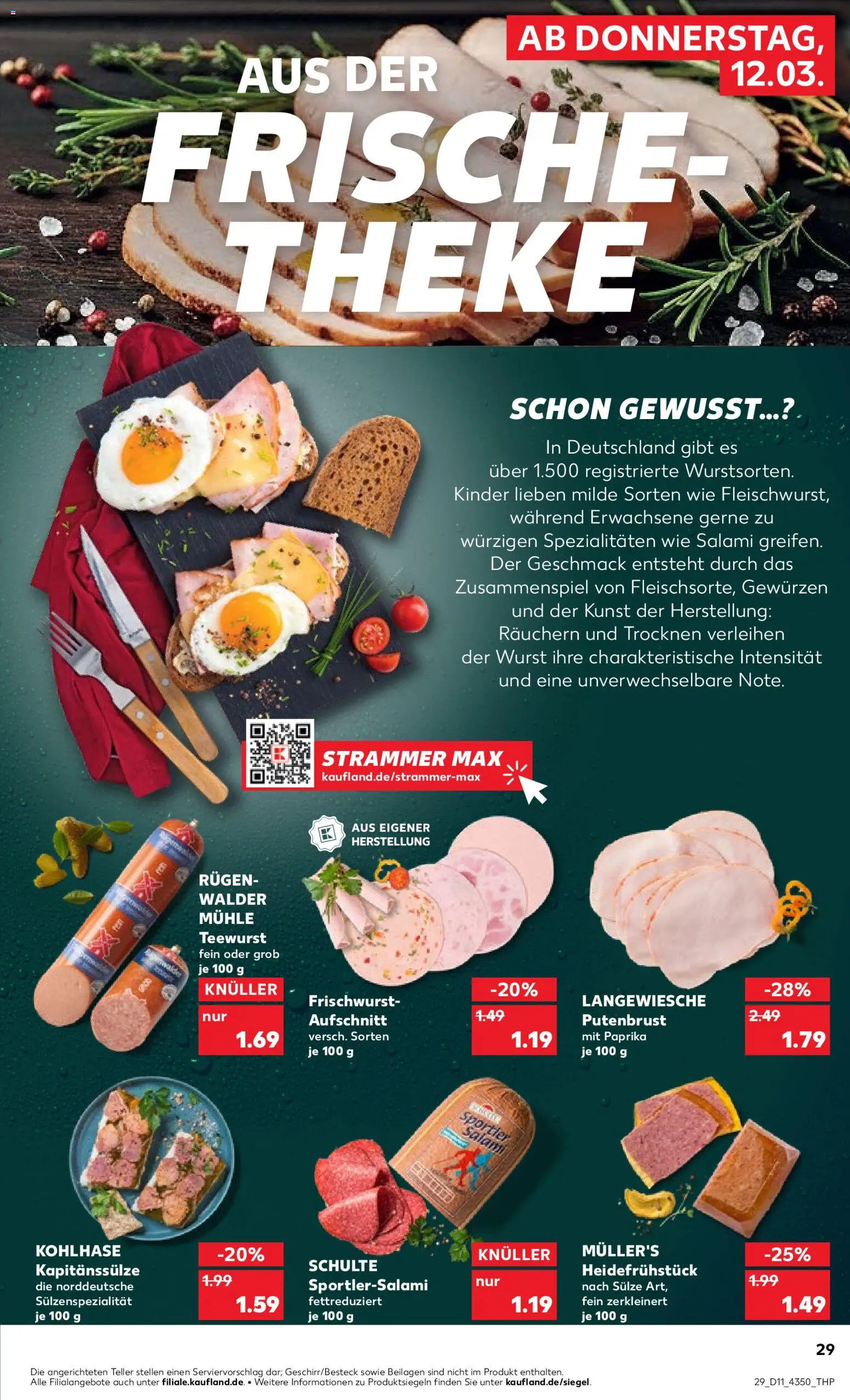 Kaufland Prospekt 	 – gültig ab 12.03.2026 | Seite: 29 | Produkte: Mühle, Paprika, Wurst, Salami