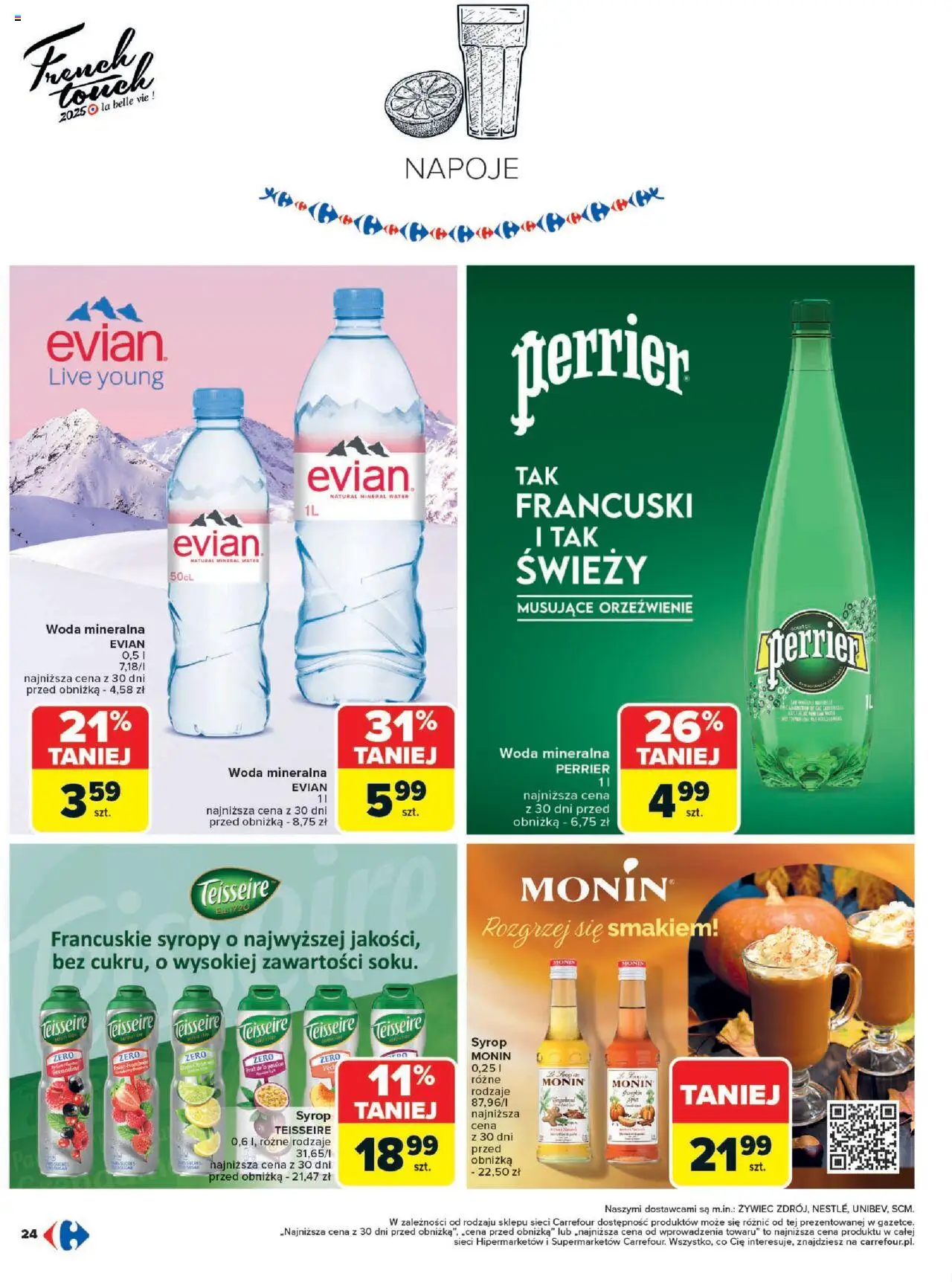 Carrefour Gazetka - French Touch od 13.10.2025 | Strona: 24 | Produkty: Syrop, Napoje, Woda