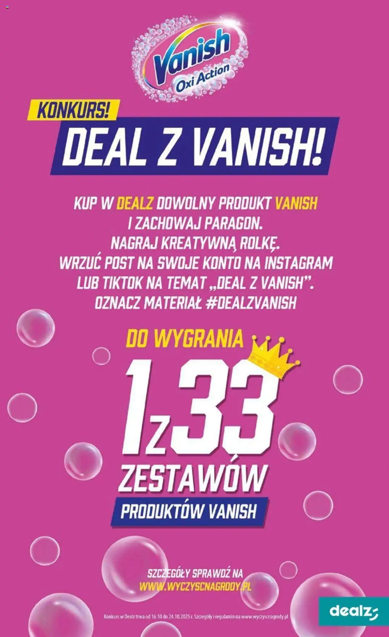 Dealz Gazetka od 16.10.2025 | Strona: 21 | Produkty: Vanish