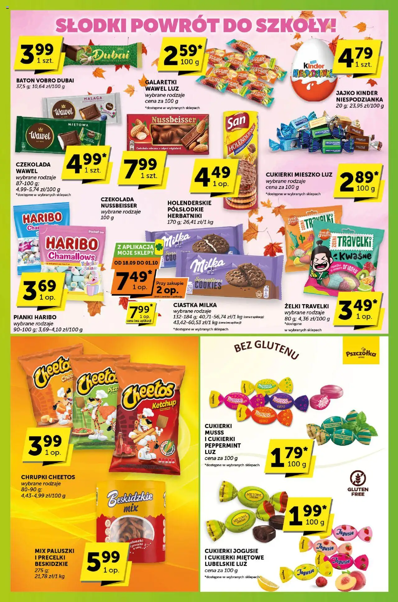 Groszek Gazetka - Sprawdź, co więcej od 18.09.2025 | Strona: 7 | Produkty: Chrupki, Milka, Baton, Ciastka