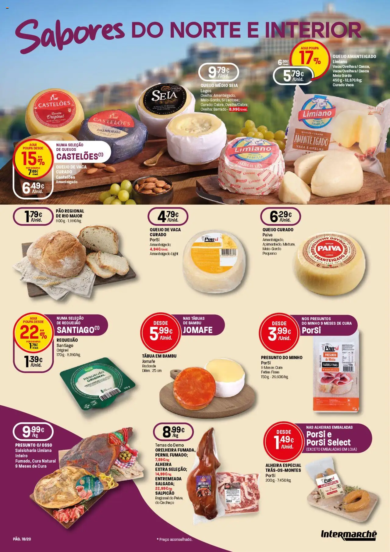 Intermarché - Vinhos Contact │ válido de 11.09.2025 | Página: 18 | Produtos: Tábua, Salpicão, Presunto, Alheira