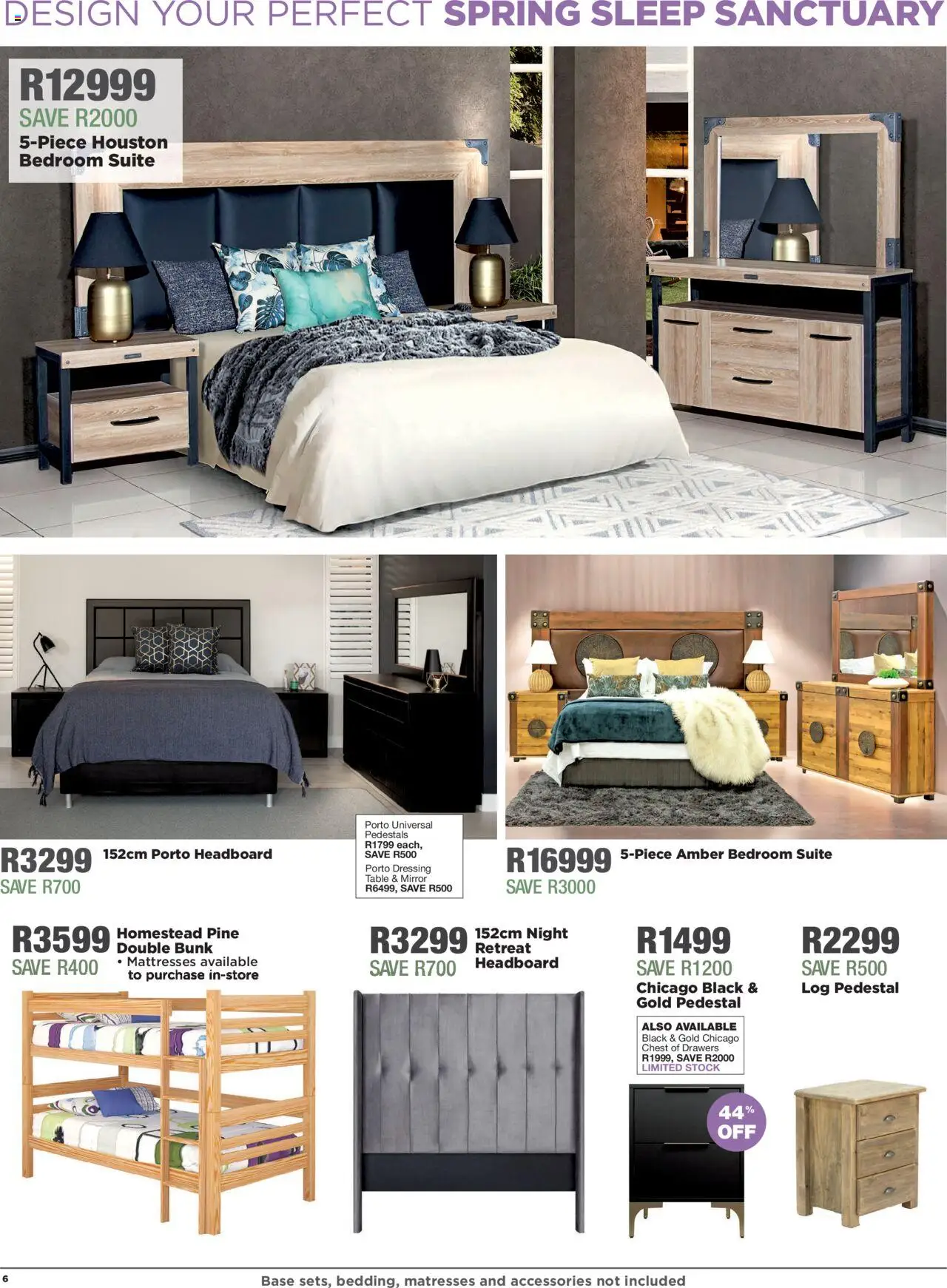 House and Home Specials │ valid from 18.08.2025 | Page: 6 | Products: Chest of drawers, Double bunk, Dressing, Stock