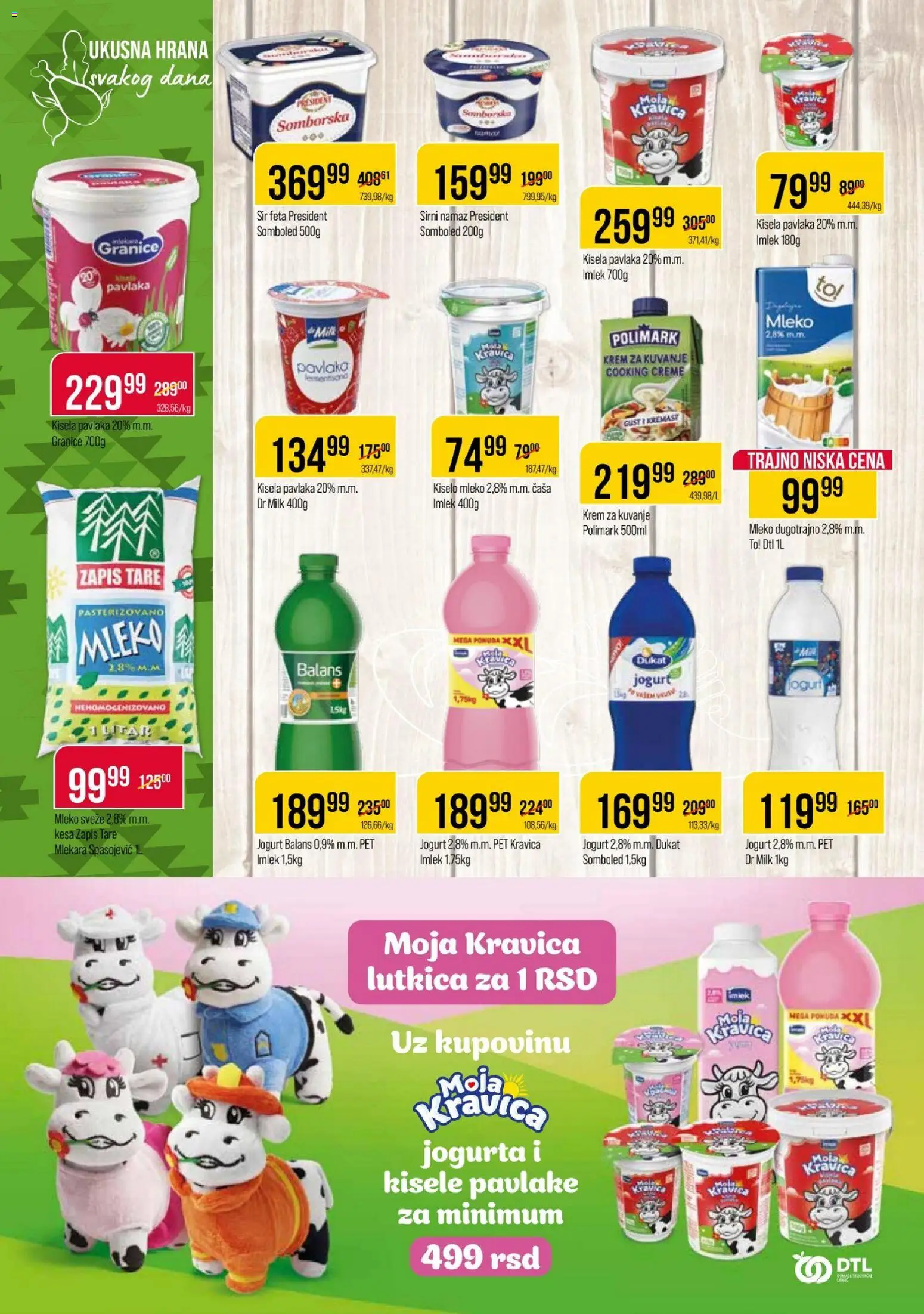 Metalac Proleter katalog - važi od 22.04.2026 | Strana: 4 | Proizvode: Moja kravica, Mleko, Jogurt, Pavlaka