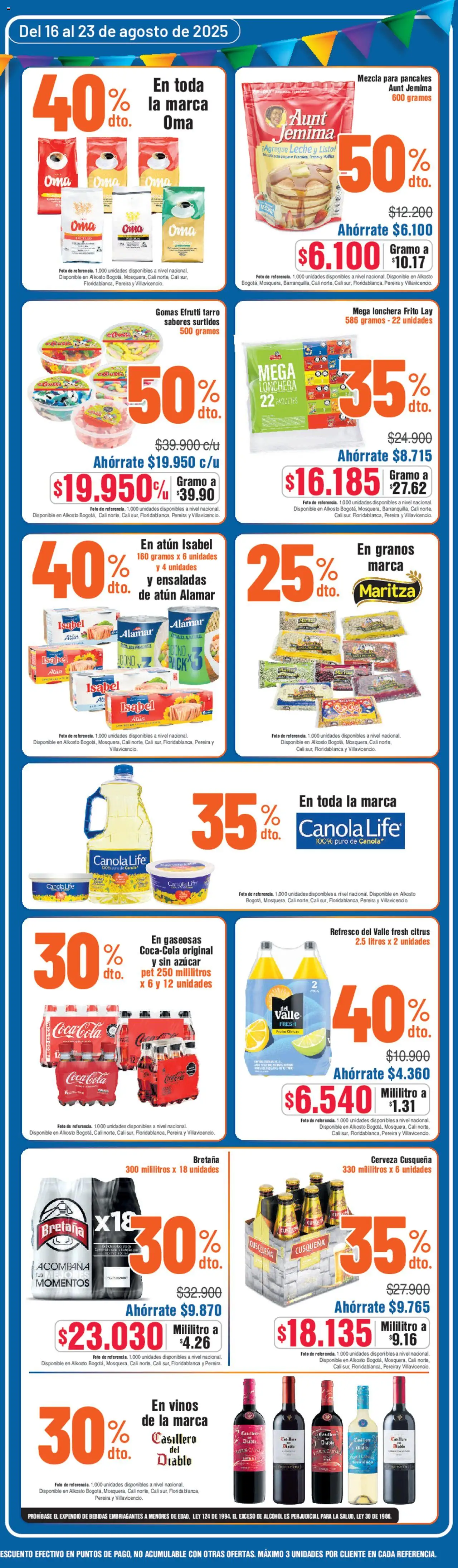 Alkosto folleto │ válido desde el 16.08.2025 | Página: 4 | Productos: Leche, Cerveza