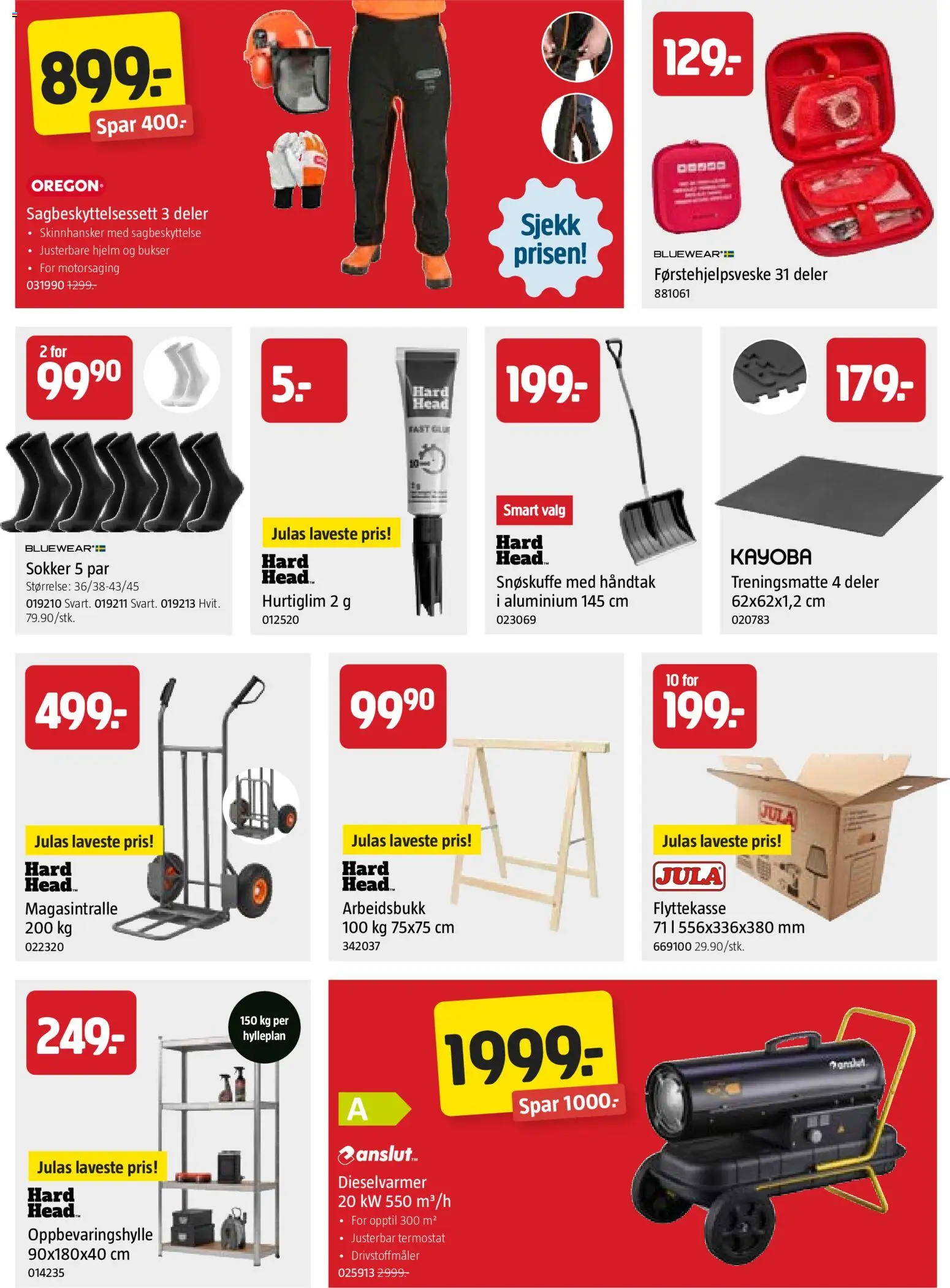 {H1} | Side: 8 | Produkter: Bukser, Sokker, Håndtak