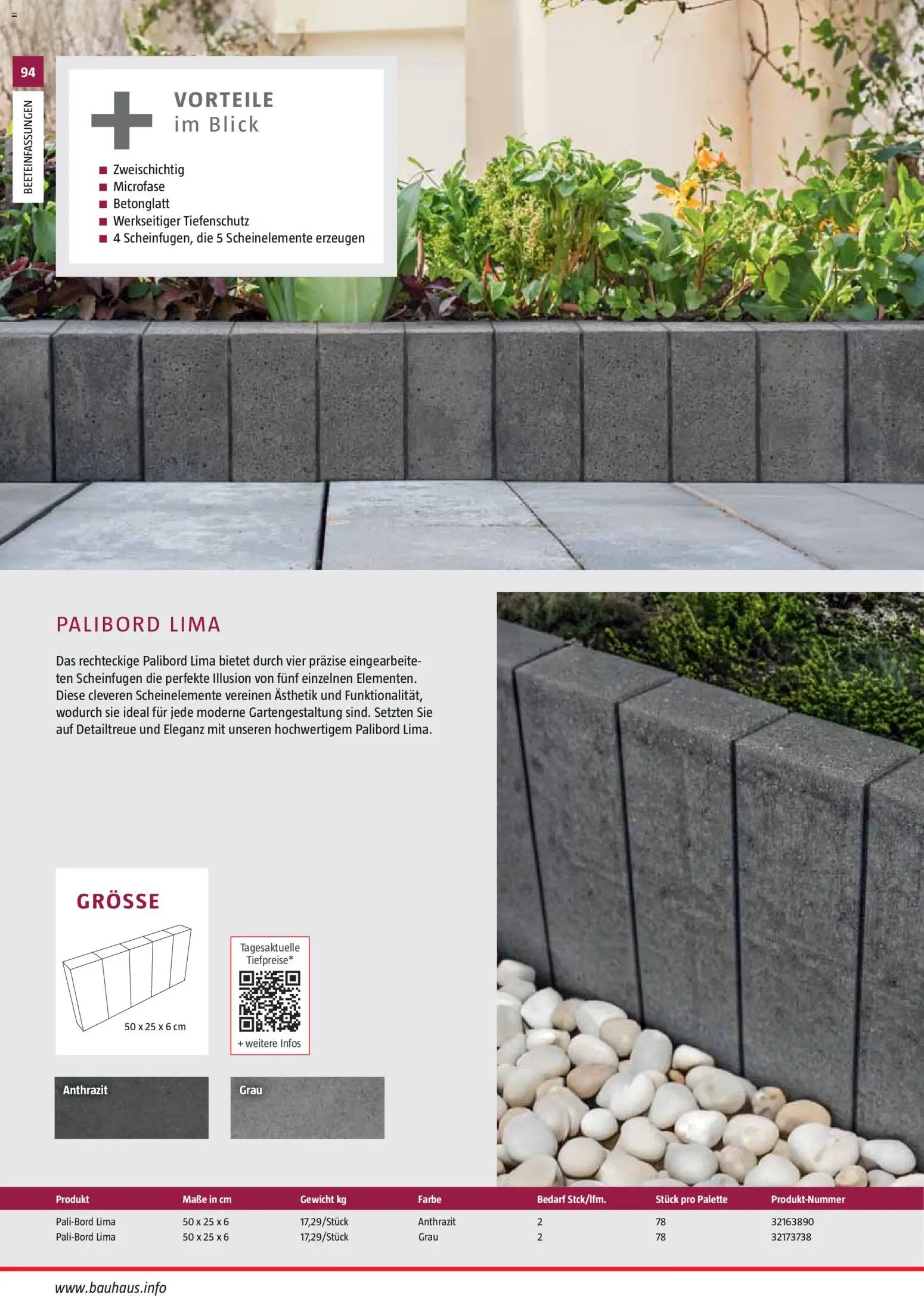 Bauhaus Gartenbaumaterialien gültig ab 01.04.2026 | Seite: 94 | Produkte: Gewicht