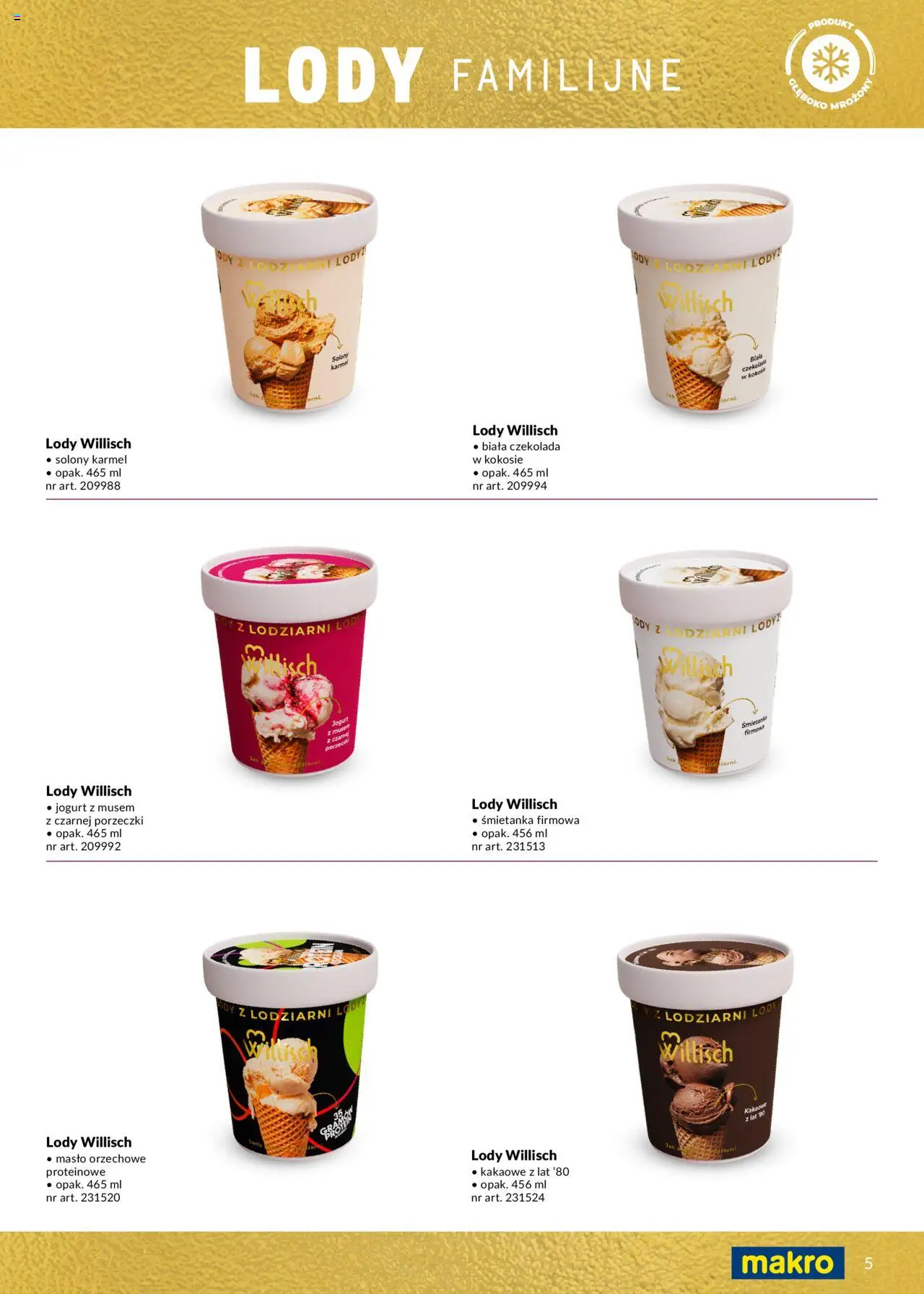 Makro Gazetka - Lody od 14.05.2025 | Strona: 5 | Produkty: Masło orzechowe, Jogurt, Czekolada, Lody