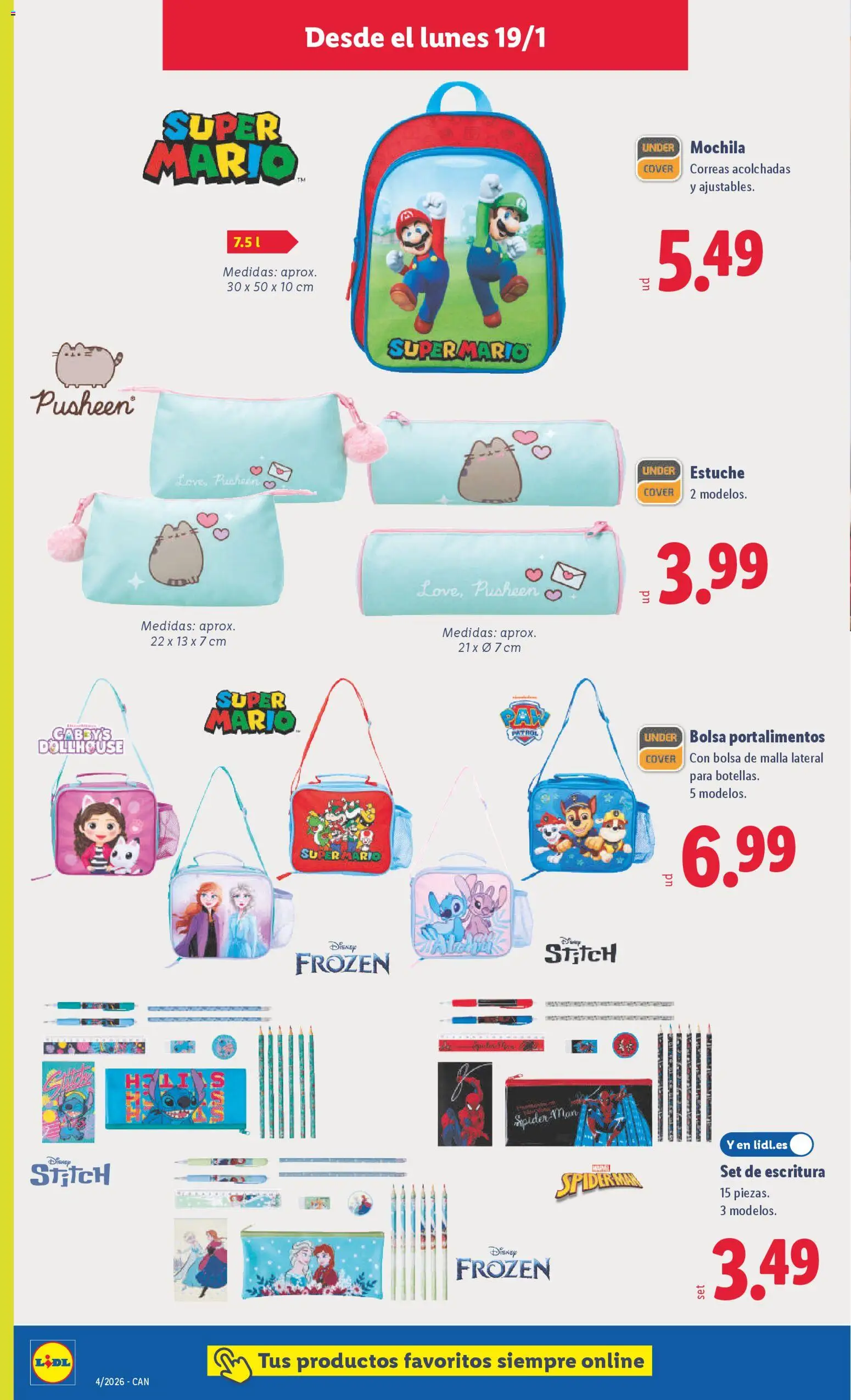 Lidl - Canarias │ válido desde el 19.01.2026 | Página: 20 | Productos: Mochila, Bolsa