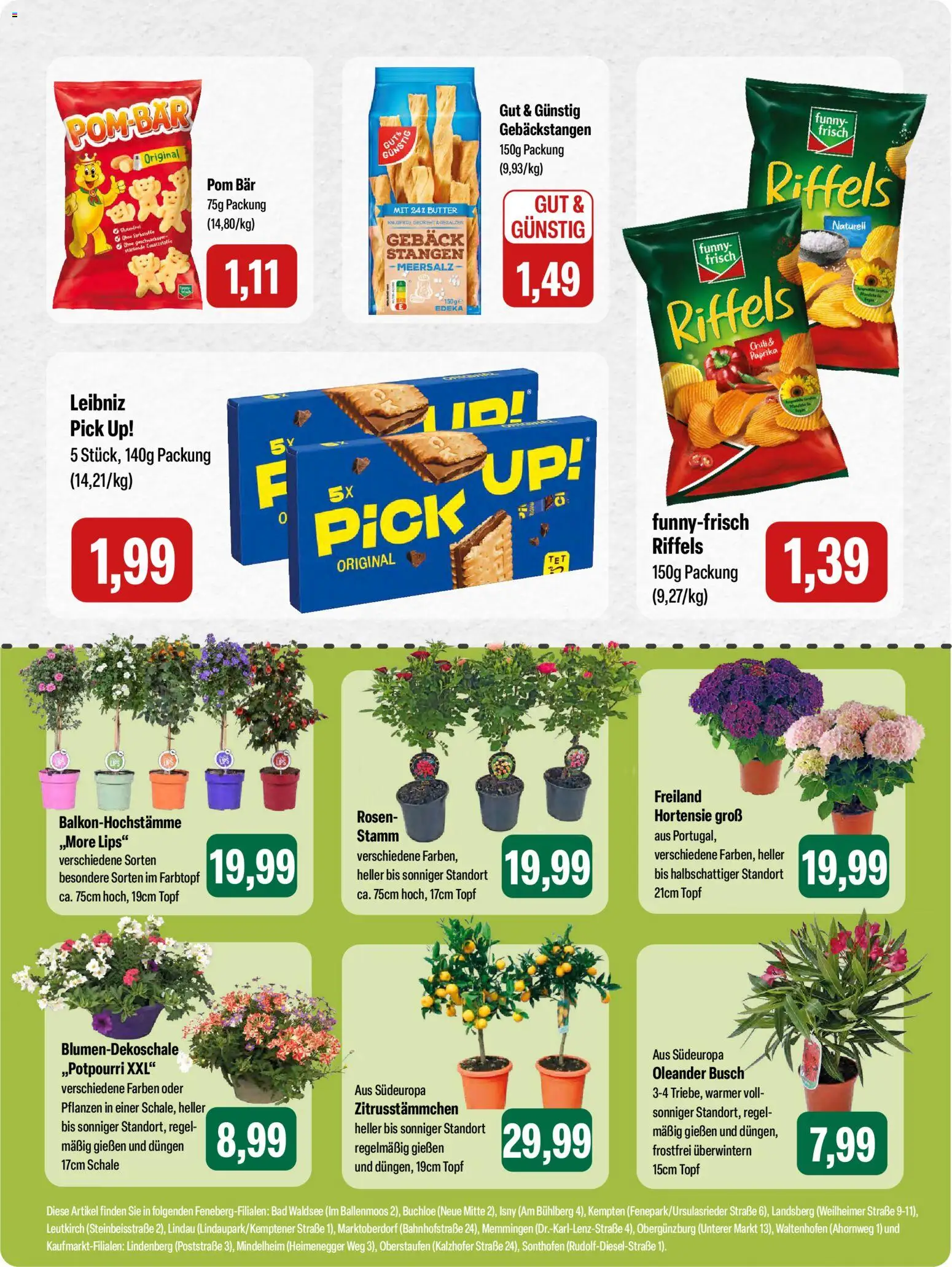 Feneberg Angebote – gültig ab 07.05.2026 | Seite: 14 | Produkte: Hortensie, Bad, Funny frisch, Paprika