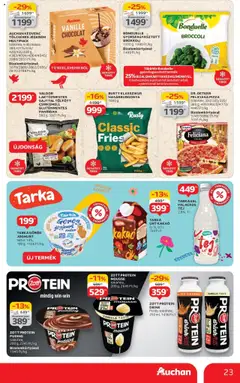 Auchan akciós ujság - amely érvényes a következő dátumtól: 03.07.2025 | Oldal: 23 | Termékek: TV, Pizza, Brokkoli, Jégkrém