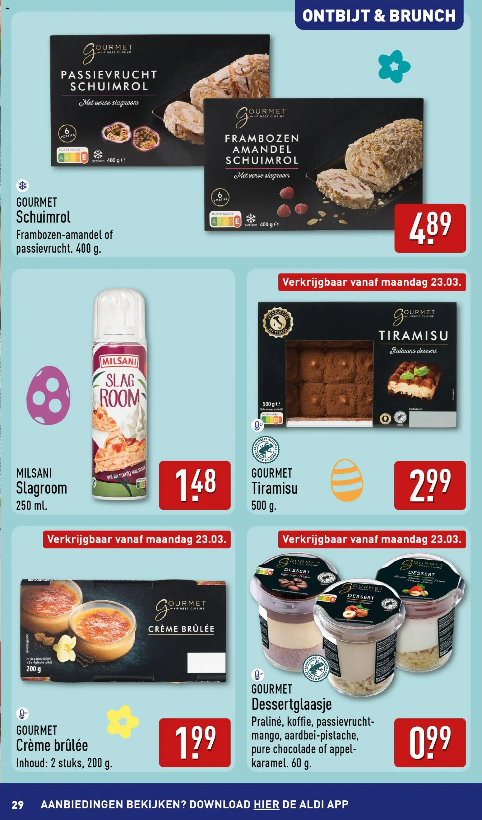 {H1} | Pagina: 29 | Producten: Chocolade, Waffelini, Crème, Frambozen