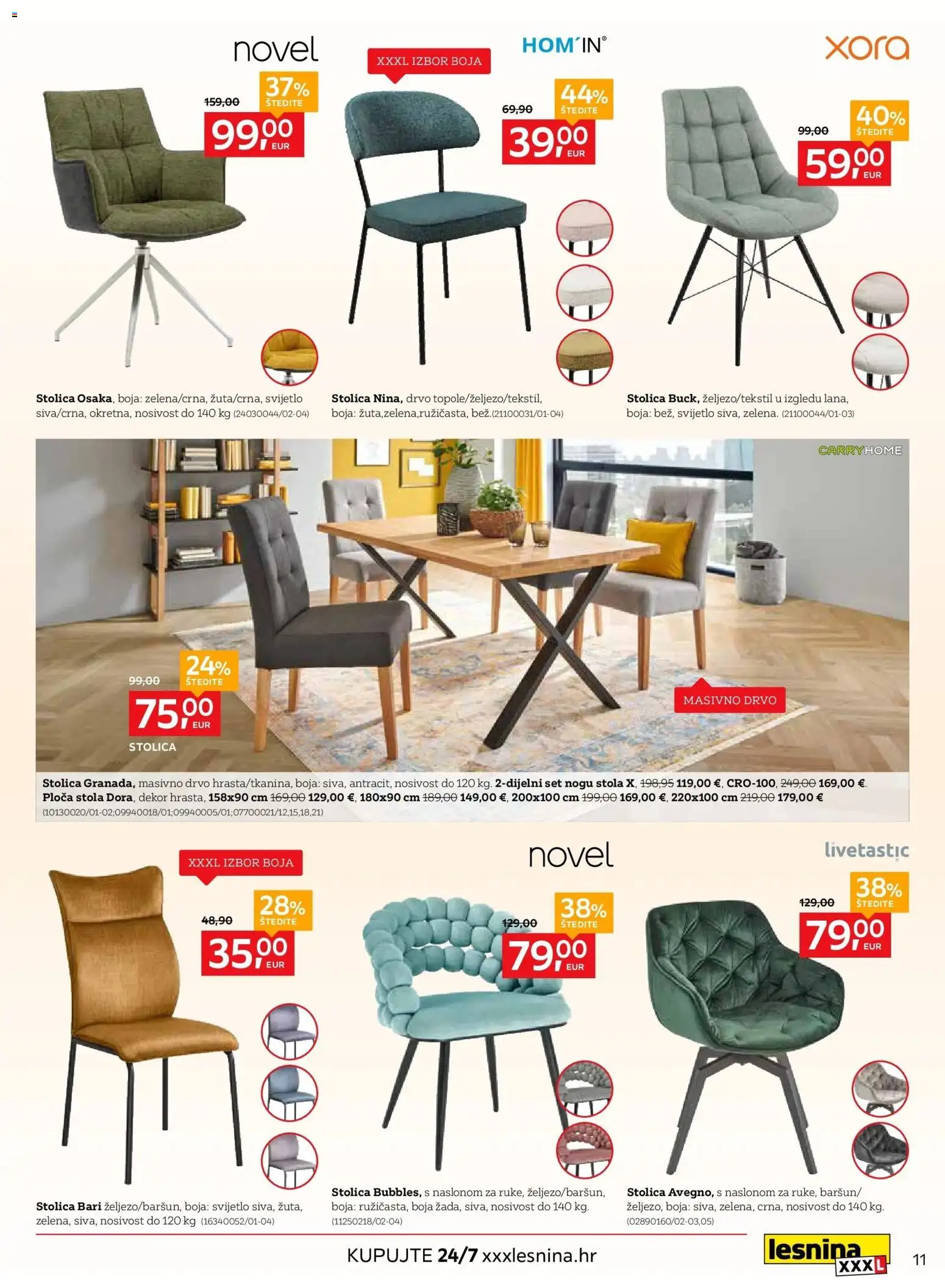 Lesnina katalog | vrijedi od 27.04.2026 | Stranica: 11 | Proizvodi: Stolica