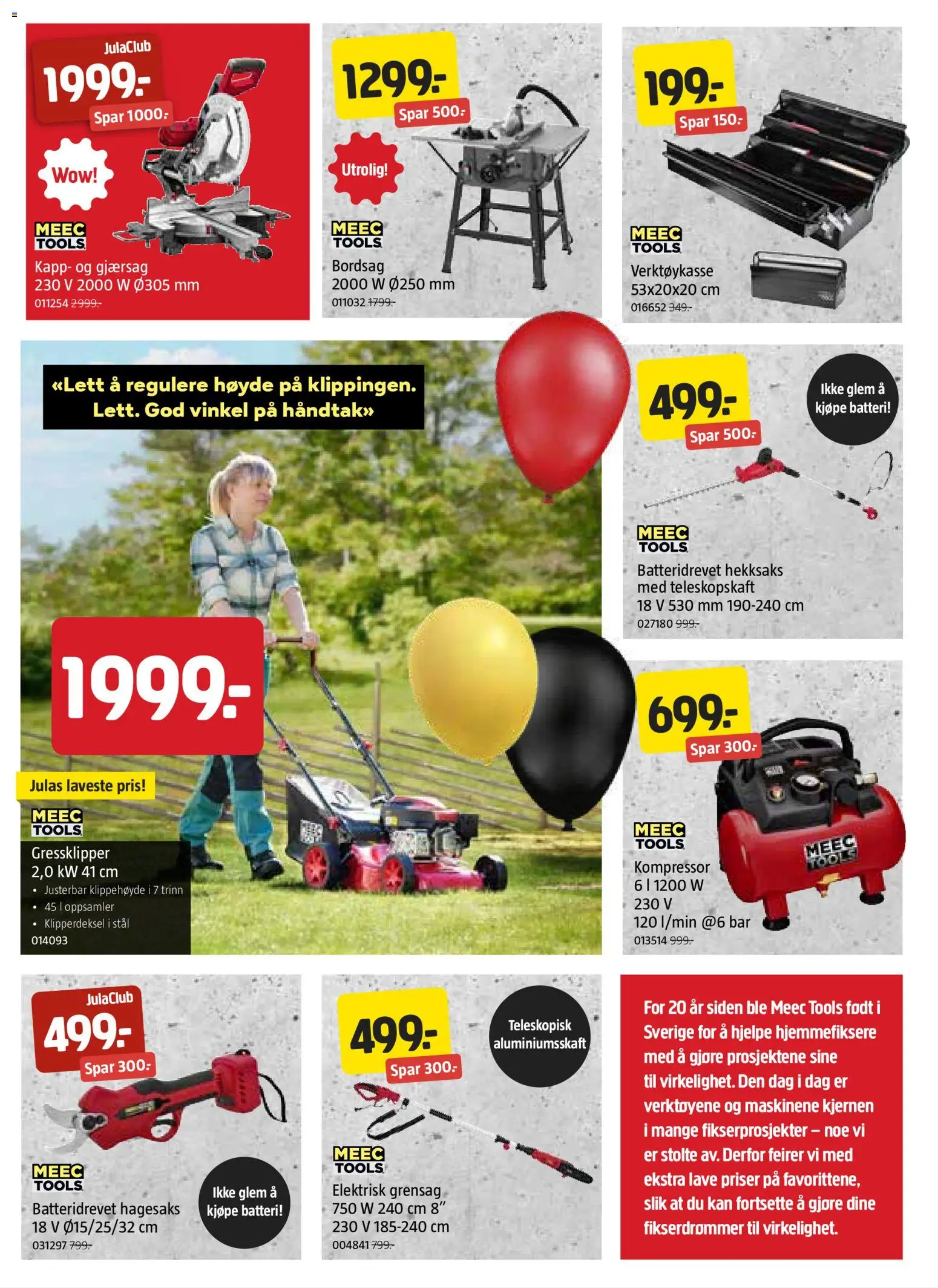 {H1} | Side: 3 | Produkter: Kompressor, Gressklipper, Batteri, Disque dur externe