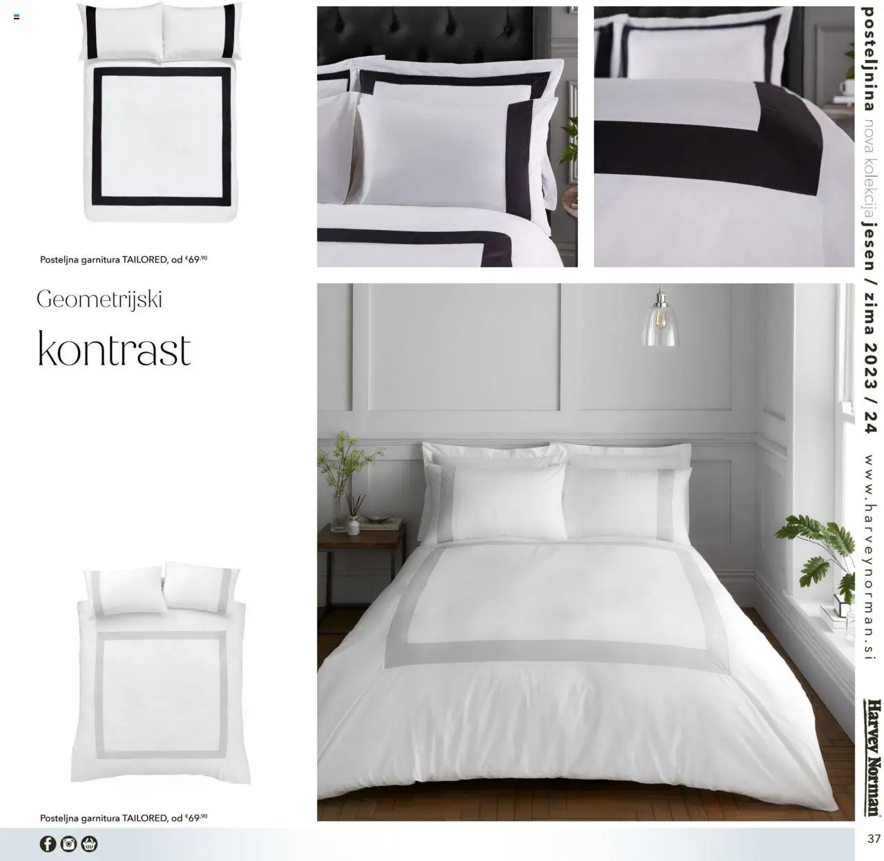 Harvey Norman katalog posteljnina jesen zima │ velja od 01.10.2023 | Stran: 37 | Izdelki: Posteljnina