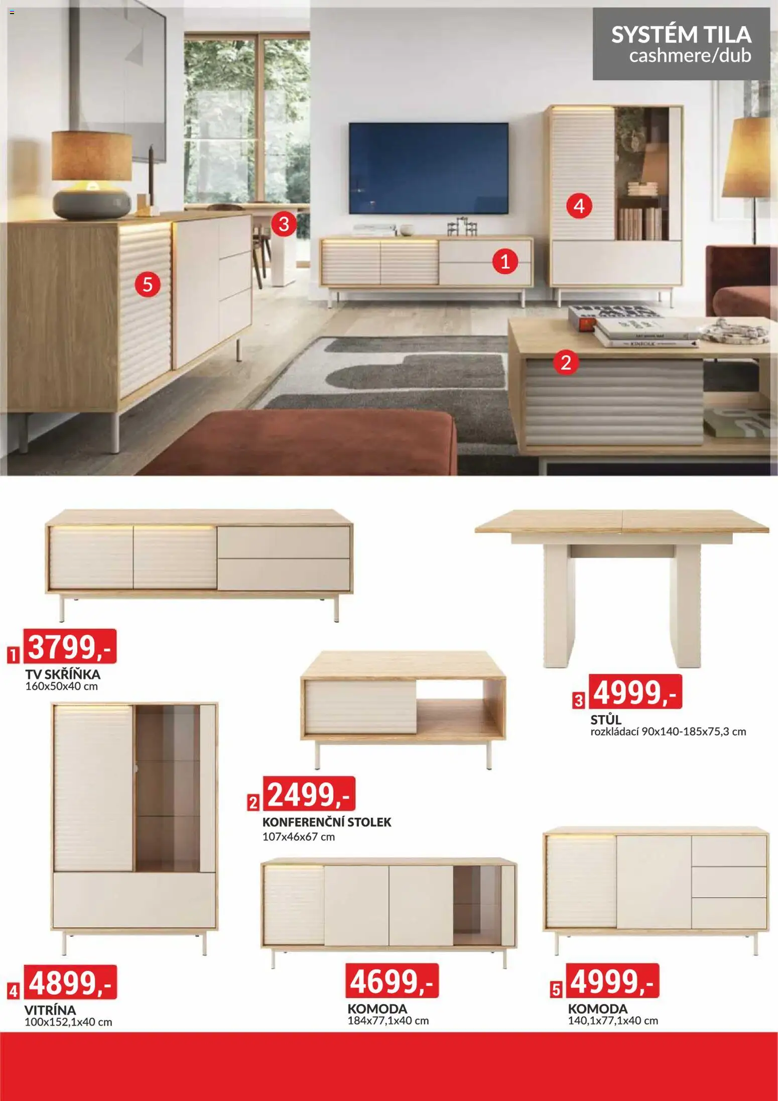 BAUMAX leták - Zařiďte si bydlení od 01.01.2026 | Strana: 22 | Produkty: Tv, Vitrína, Komoda, Konferenční stolek