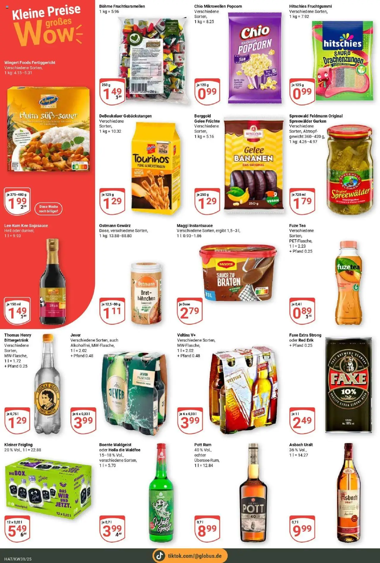 Globus prospekt Hattersheim	 - gültig ab dem 28.07.2025 | Seite: 4 | Produkte: Fuze tea, Hahnchen, Maggi, Rum