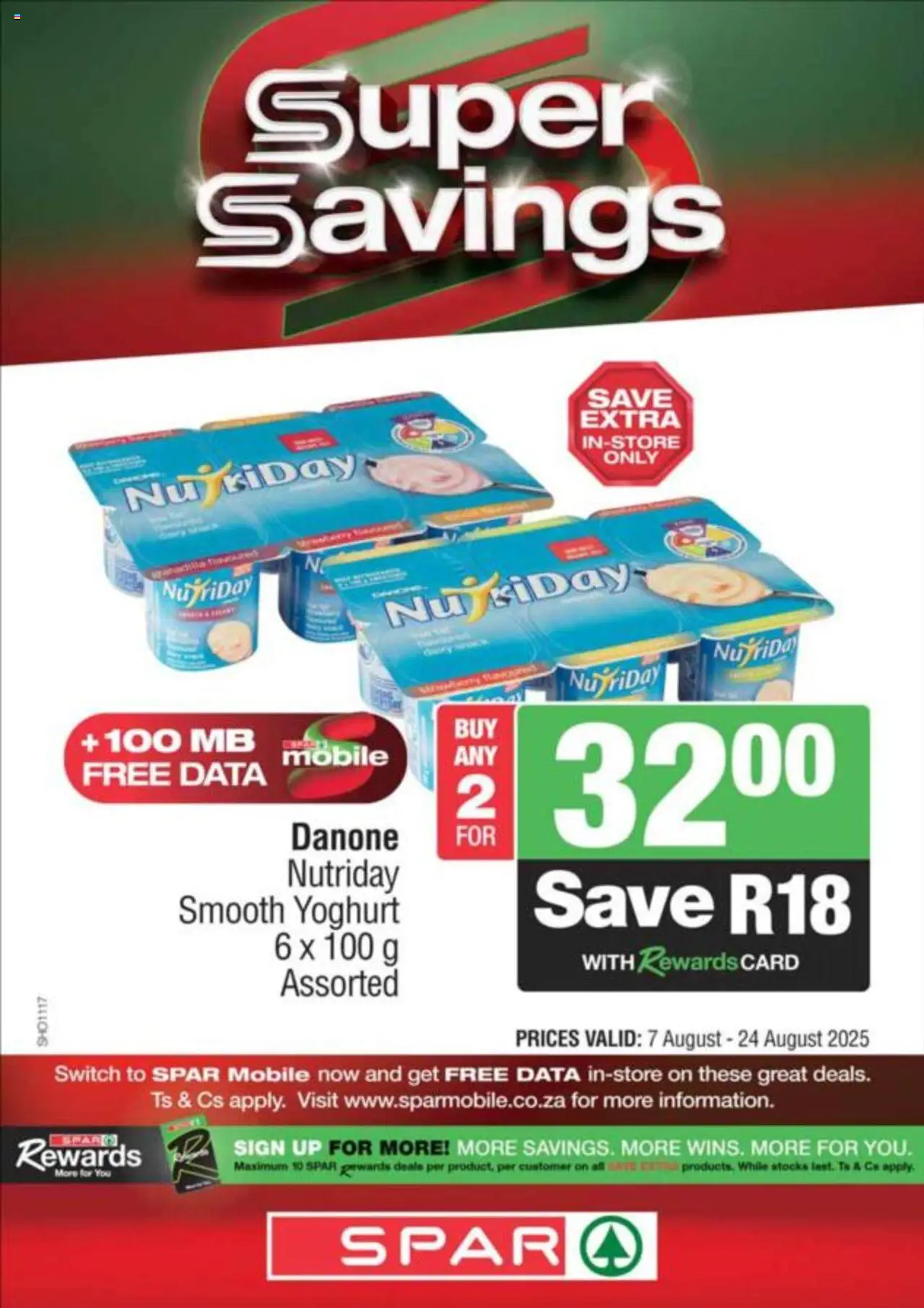 KWIKSPAR Specials │ valid from 07.08.2025 | Page: 3 | Products: Data, Yoghurt, Switch