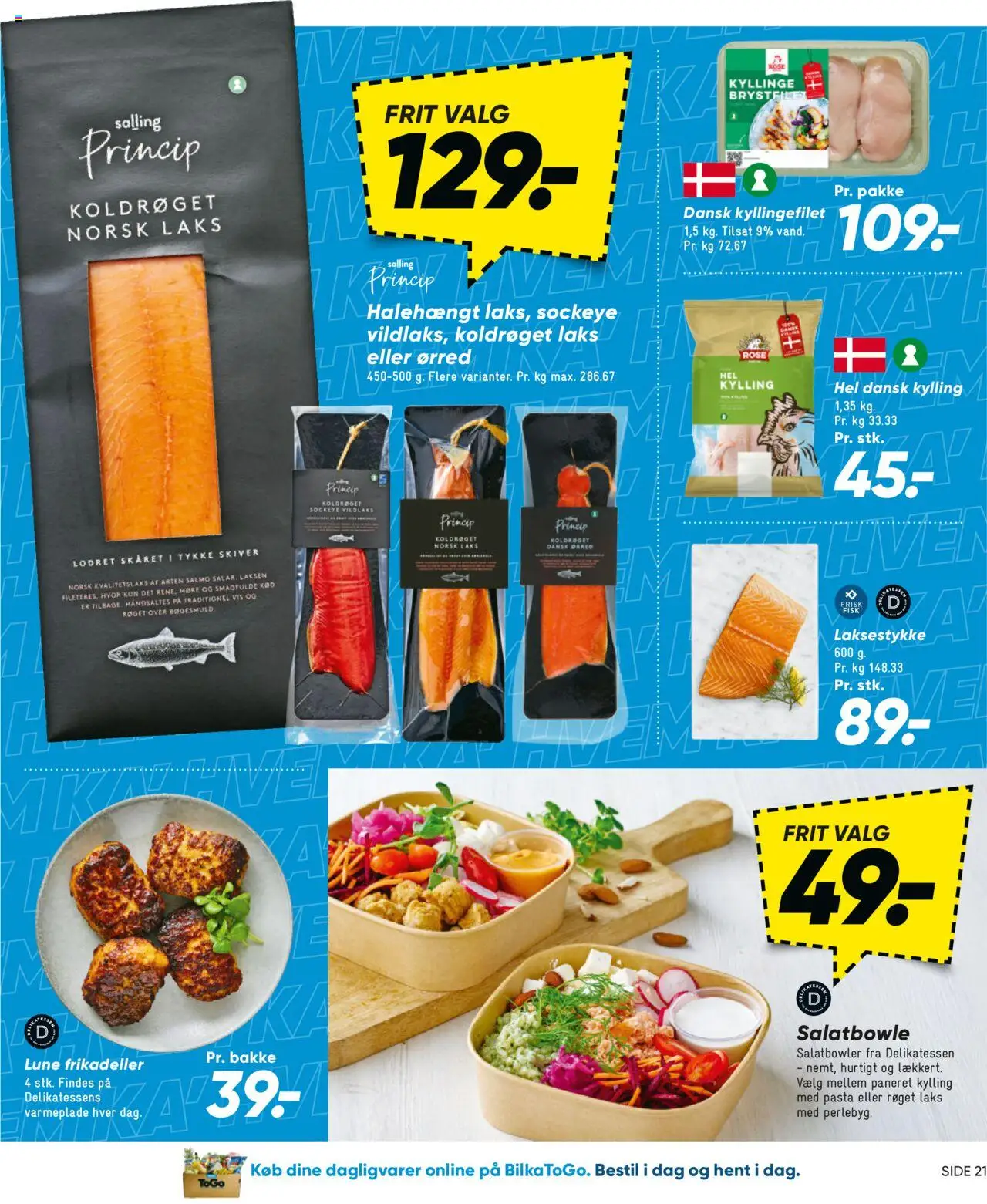 Bilka tilbudsavis – gyldig fra 12.09.2025 | Side: 25 | Produkter: Fisk, Pasta, Frikadeller