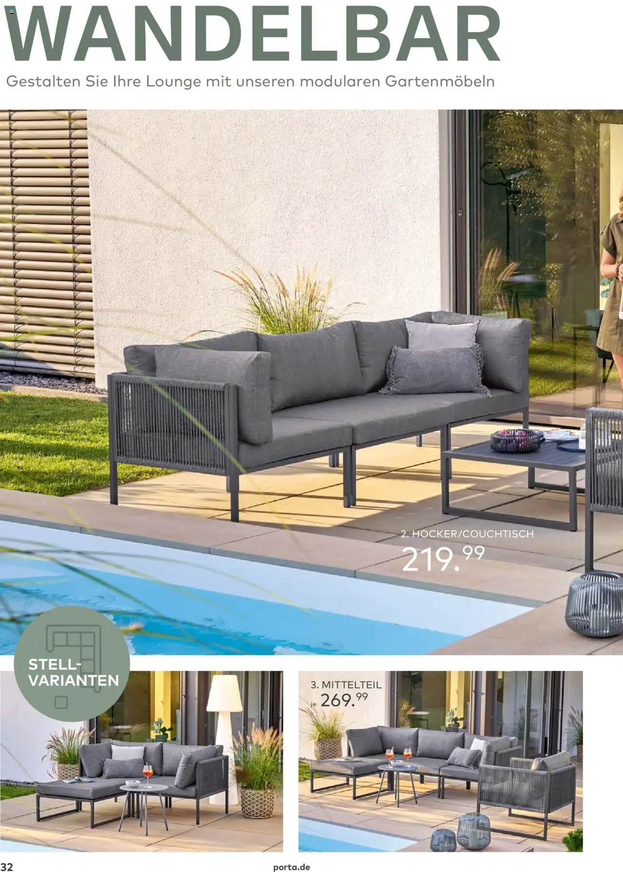 Porta! - Outdoor - Gartenmöbelkatalog 2025 - gültig ab dem 02.03.2025 | Seite: 32