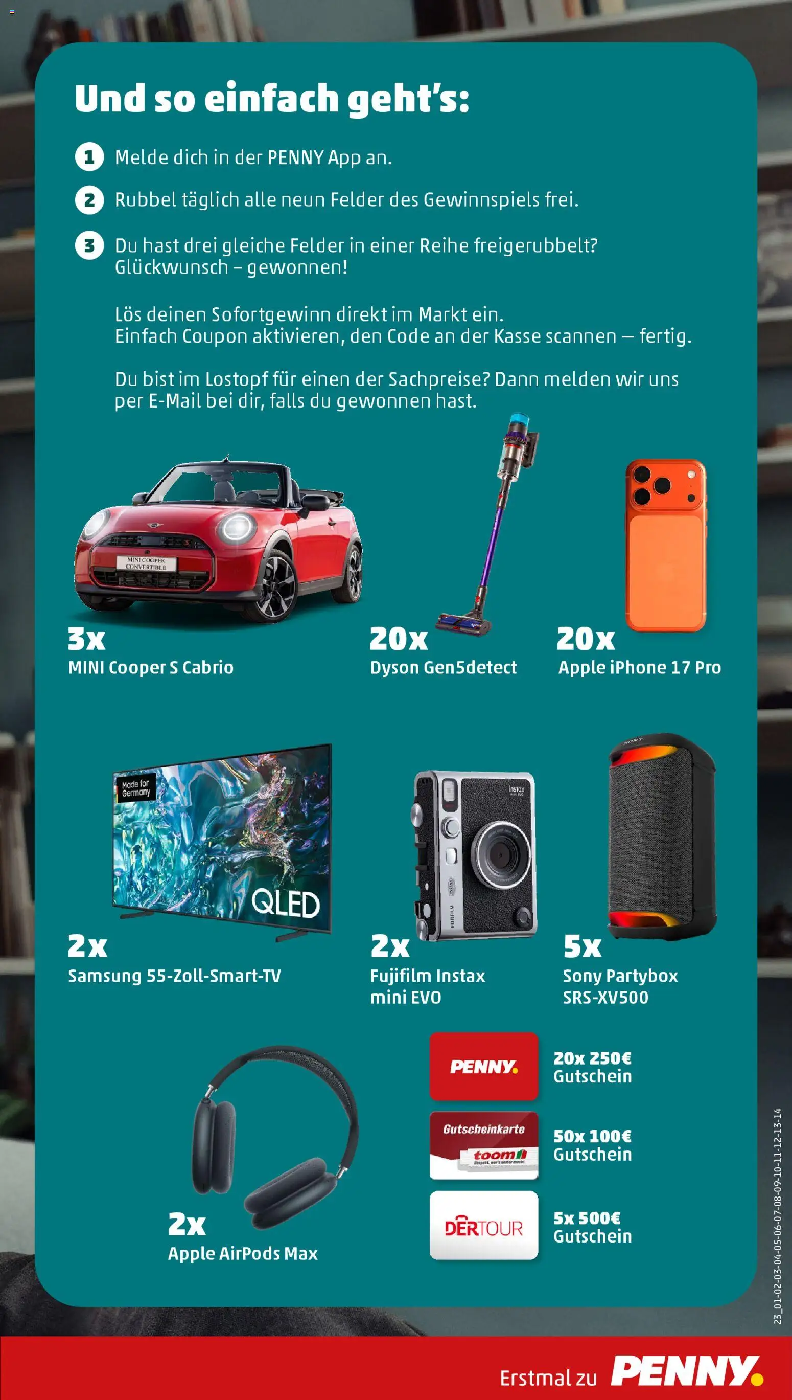 Penny Prospekt 	 – gültig ab 23.03.2026 | Seite: 25 | Produkte: Sony, Dyson, Samsung, Iphone