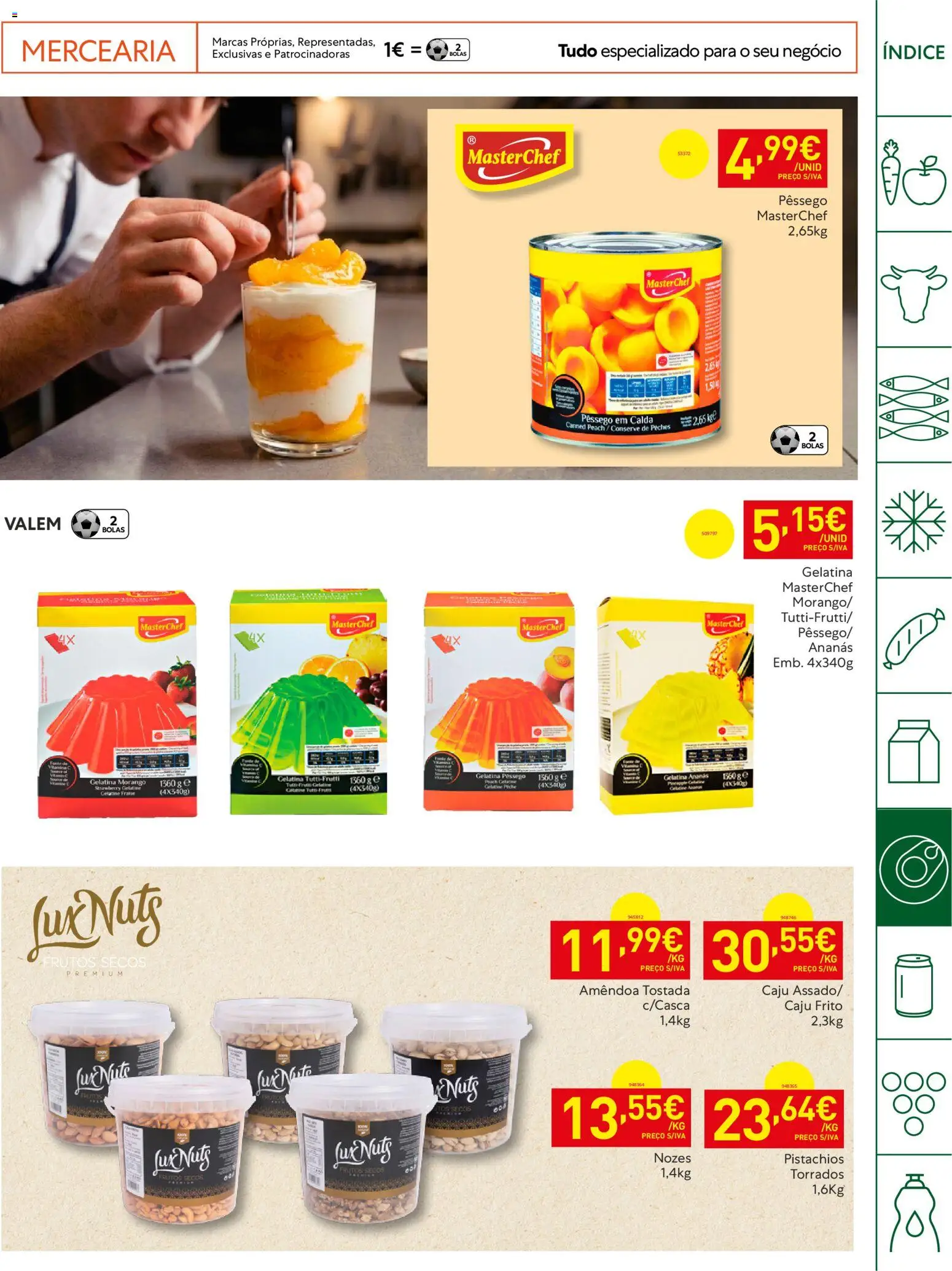 Recheio Horeca Madeira │ válido de 28.04.2026 | Página: 23 | Produtos: Gelatina, Nozes