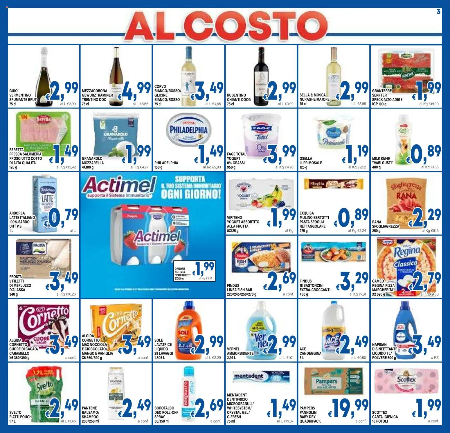 Volantino DEM del 17.04.2026 | Pagina: 3 | Prodotti: Pannolini, Pasta sfoglia, Mango, Prosciutto