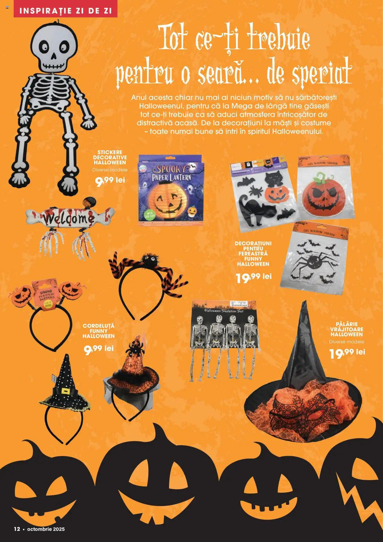 Noul catalog Mega Image – valabil de la 02.10.2025 | Pagină: 12 | Produse: Pălărie, Fereastră