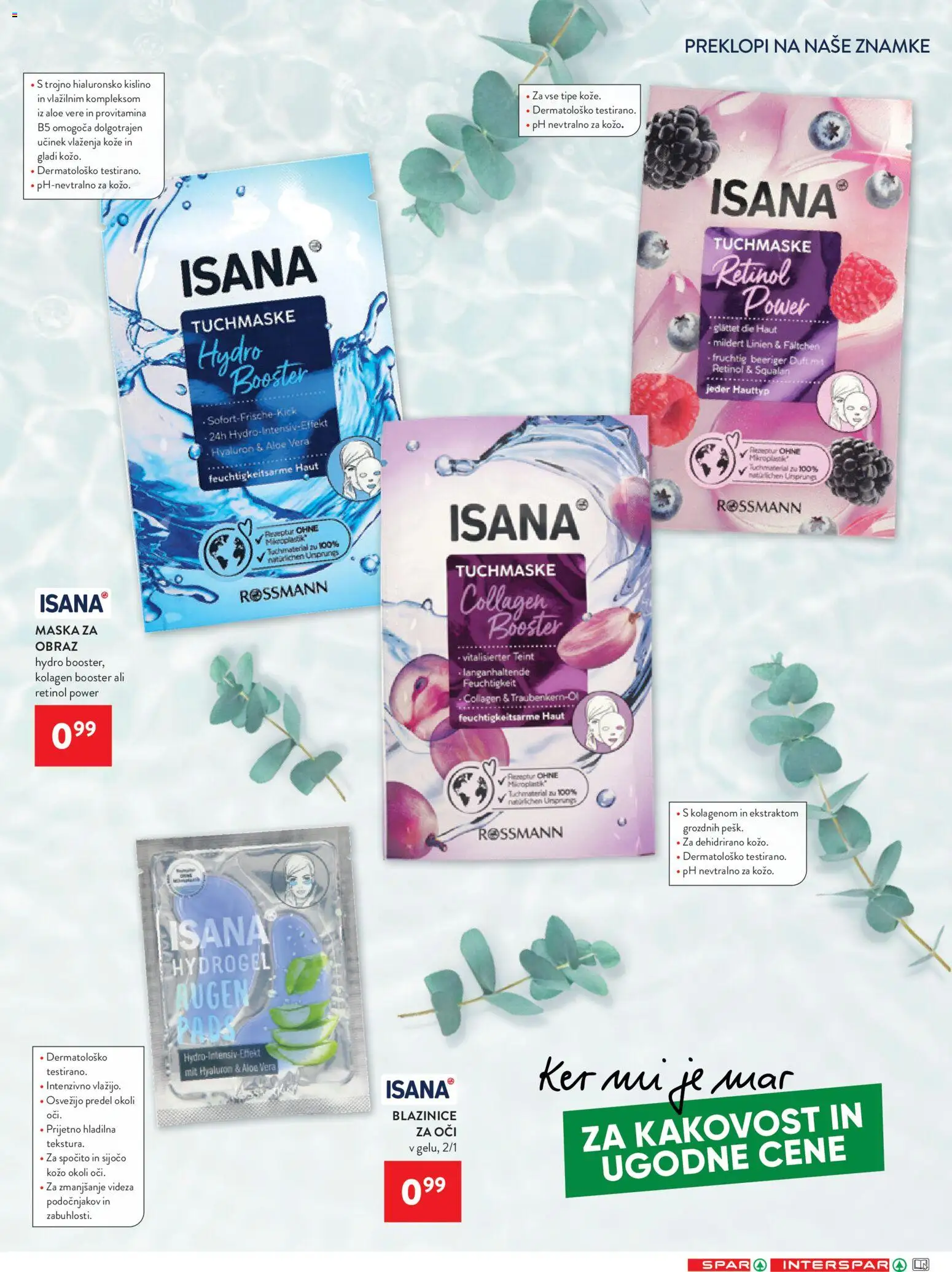Novi Spar katalog ponudbe – veljaven od 22.04.2026 | Stran: 29 | Izdelki: Maska