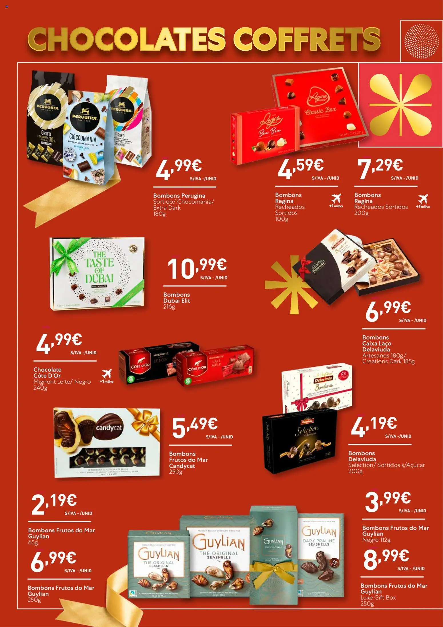 Recheio - Catálogo de Natal │ válido de 06.11.2025 | Página: 32 | Produtos: Chocolates, Caixa, Chocolate, Frutos do mar