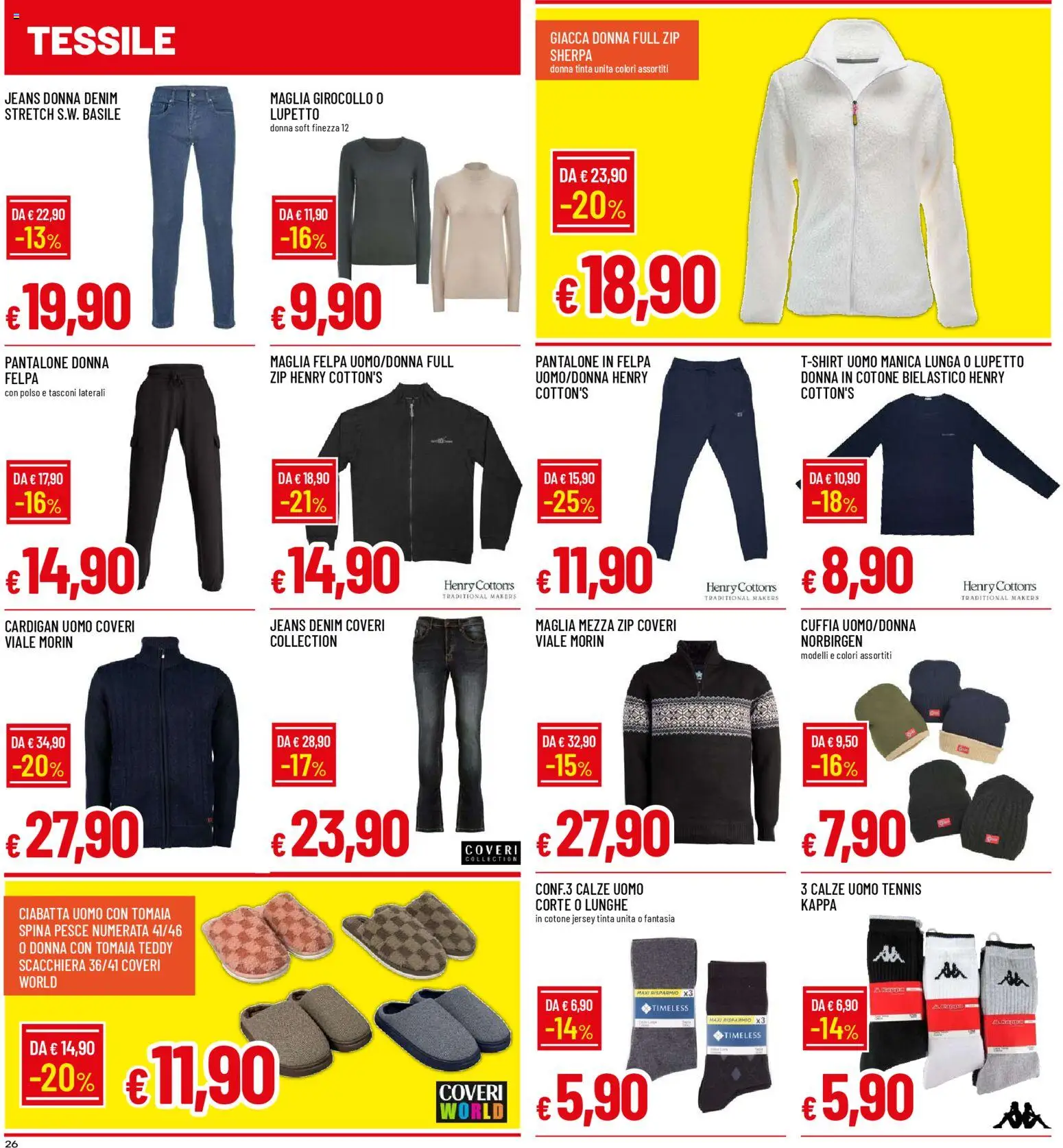 Volantino Galassia del 03.11.2025 | Pagina: 26 | Prodotti: Pesce, Felpa, Giacca, Jeans