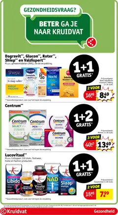 Centrum SELECT 50+, Voedingssupplement voor volwassenen 50+, Multivitaminen & Multimineralen 180 Tabletten - Voorbeeld van een folder van Kruidvat, geldig van 31.03.2026 | Pagina: 38