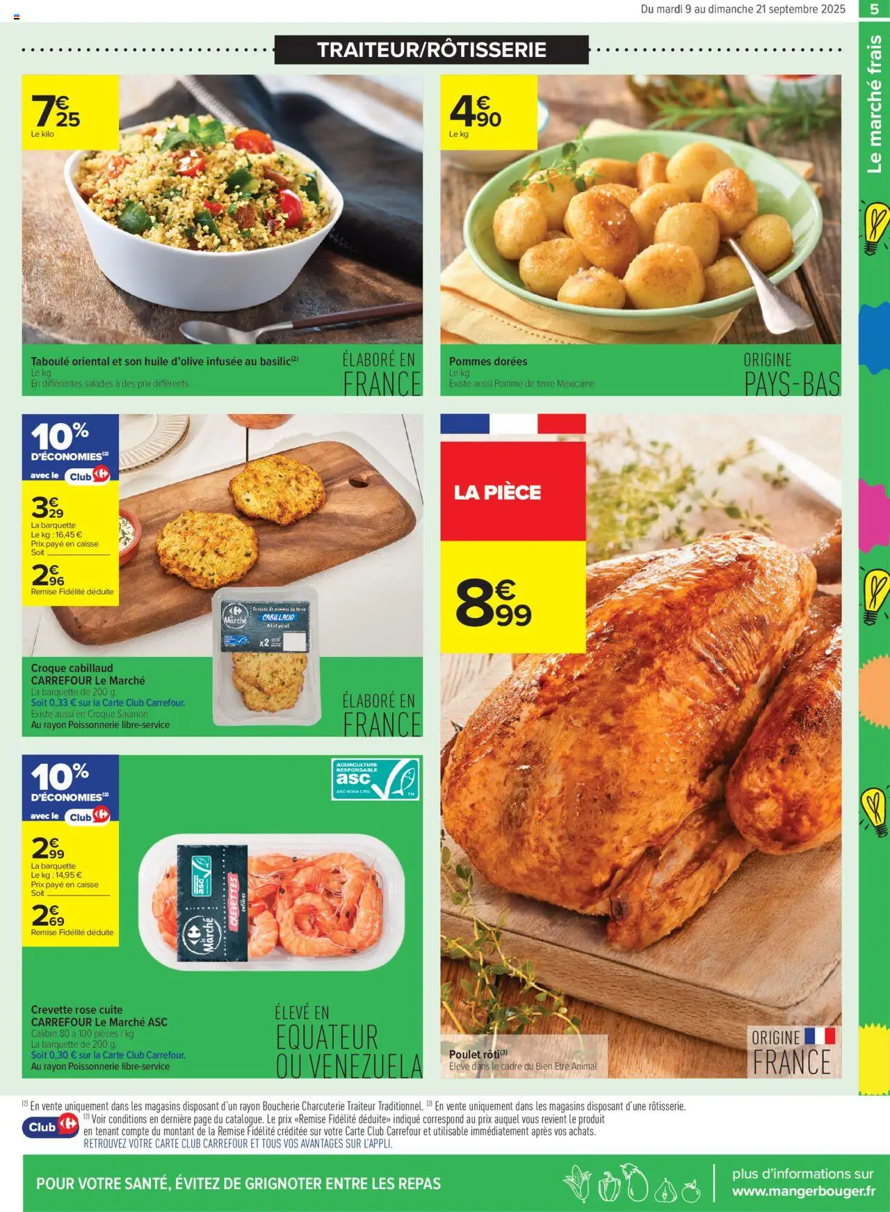  | Page: 5 | Produits: Persil, Pomme de terre, Crevette, Saumon