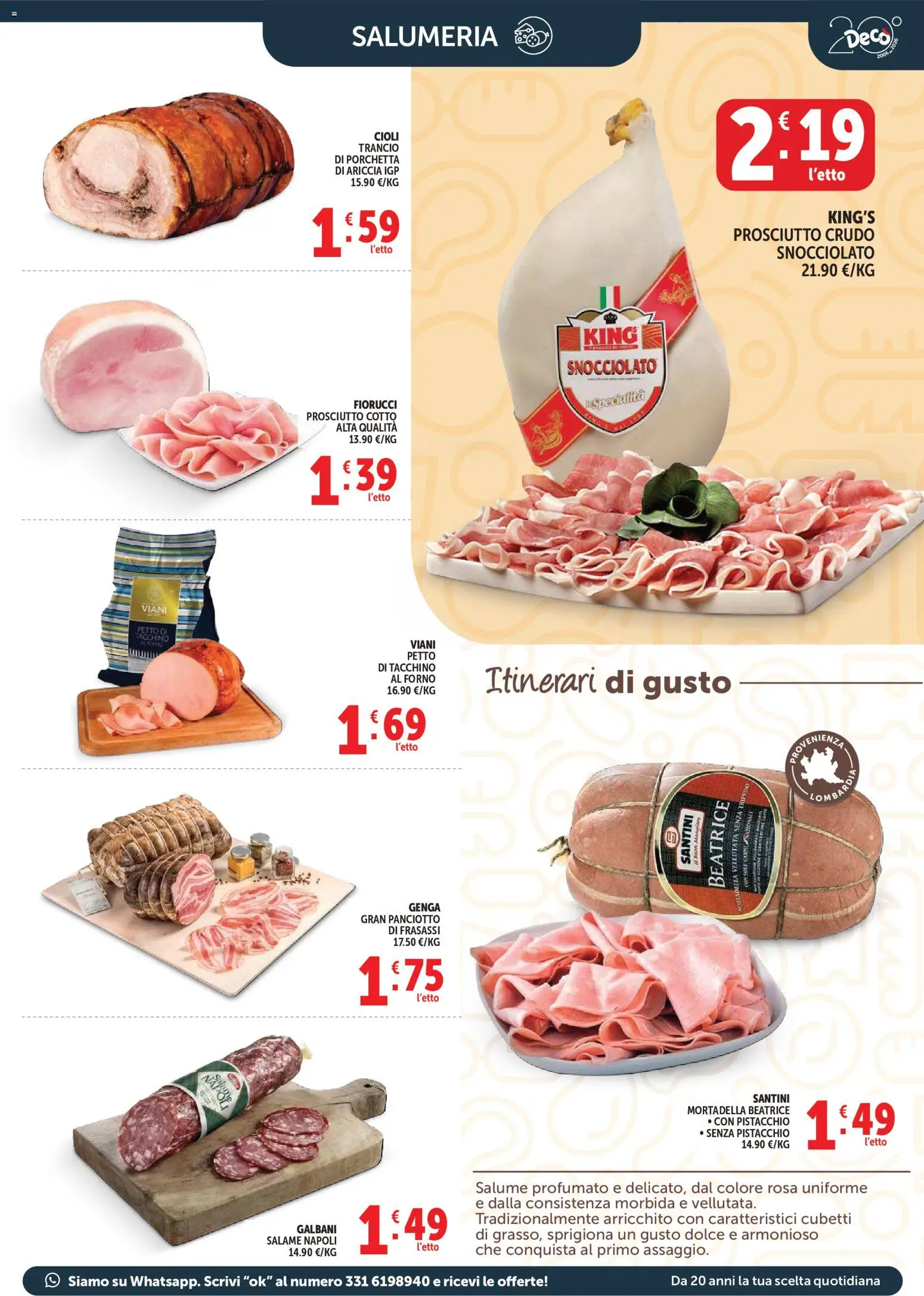 Volantino Decò del 17.03.2026 | Pagina: 5 | Prodotti: Tacchino, Latte, Mortadella, Forno