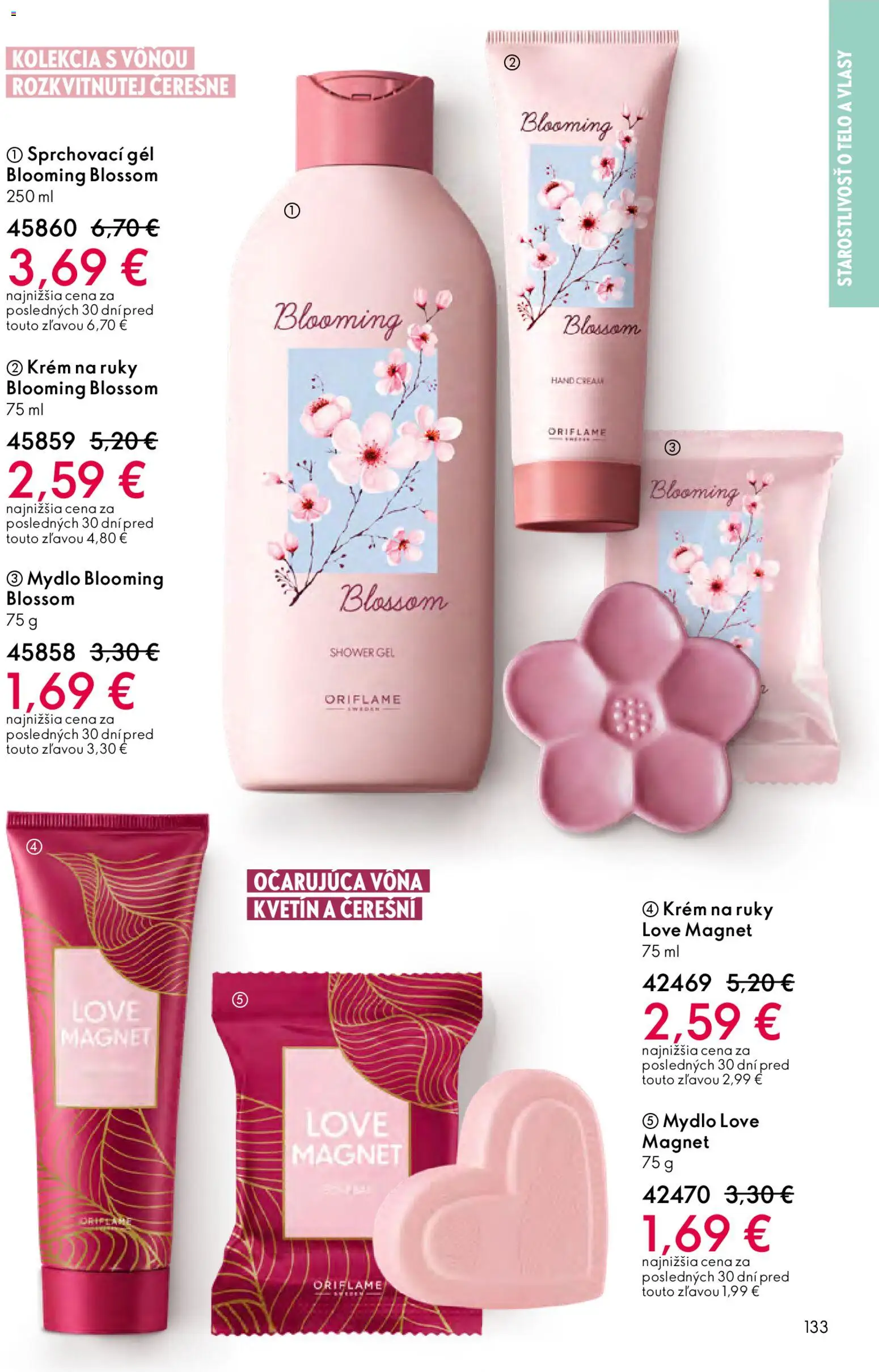 Nové Oriflame akcie – leták je platný od 04.03.2026 | Strana: 133 | Produkty: Krém na ruky, Mydlo, Krém, Čerešne