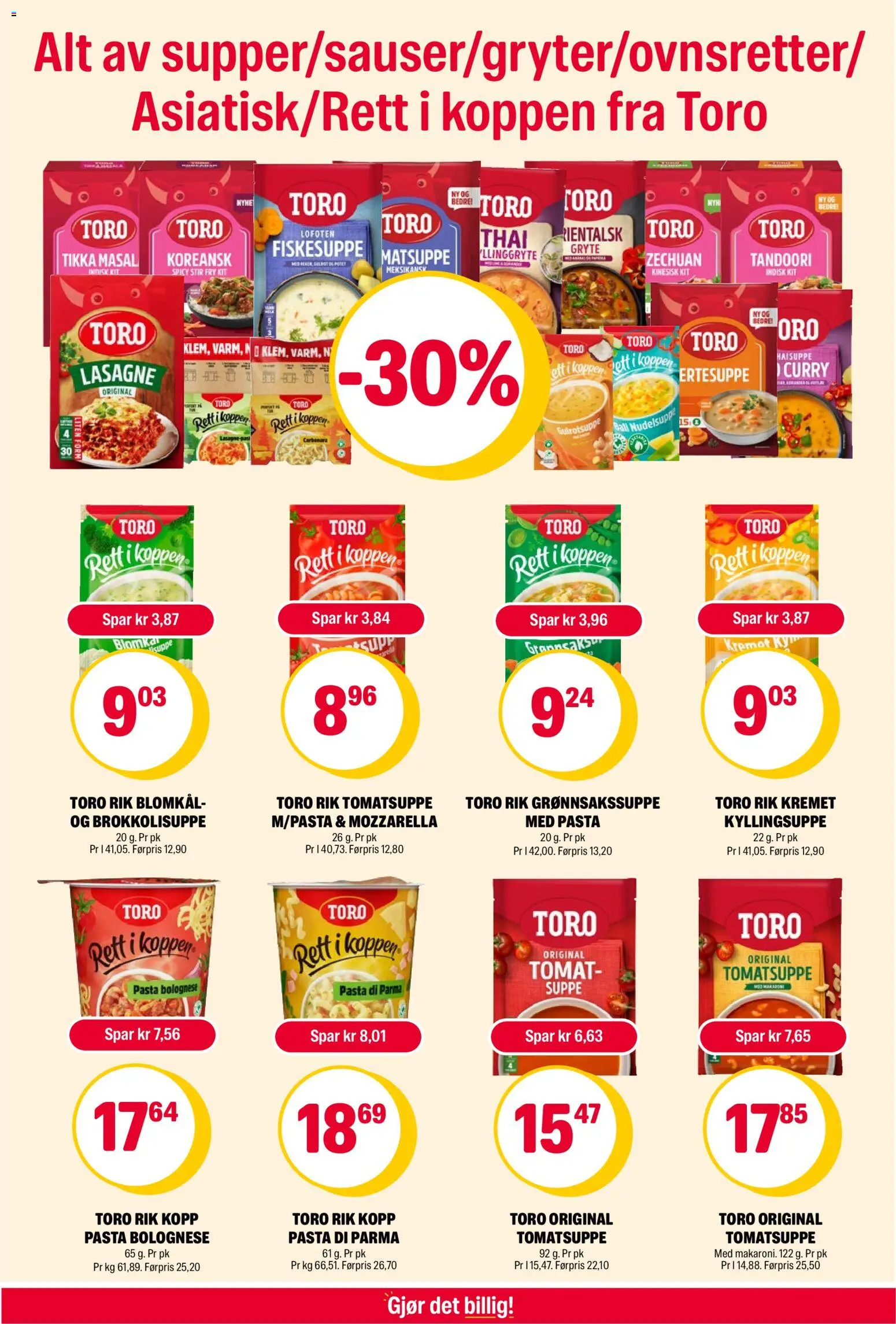 {H1} | Side: 9 | Produkter: Hvedemel, Blomkål, Mozzarella, Knickers