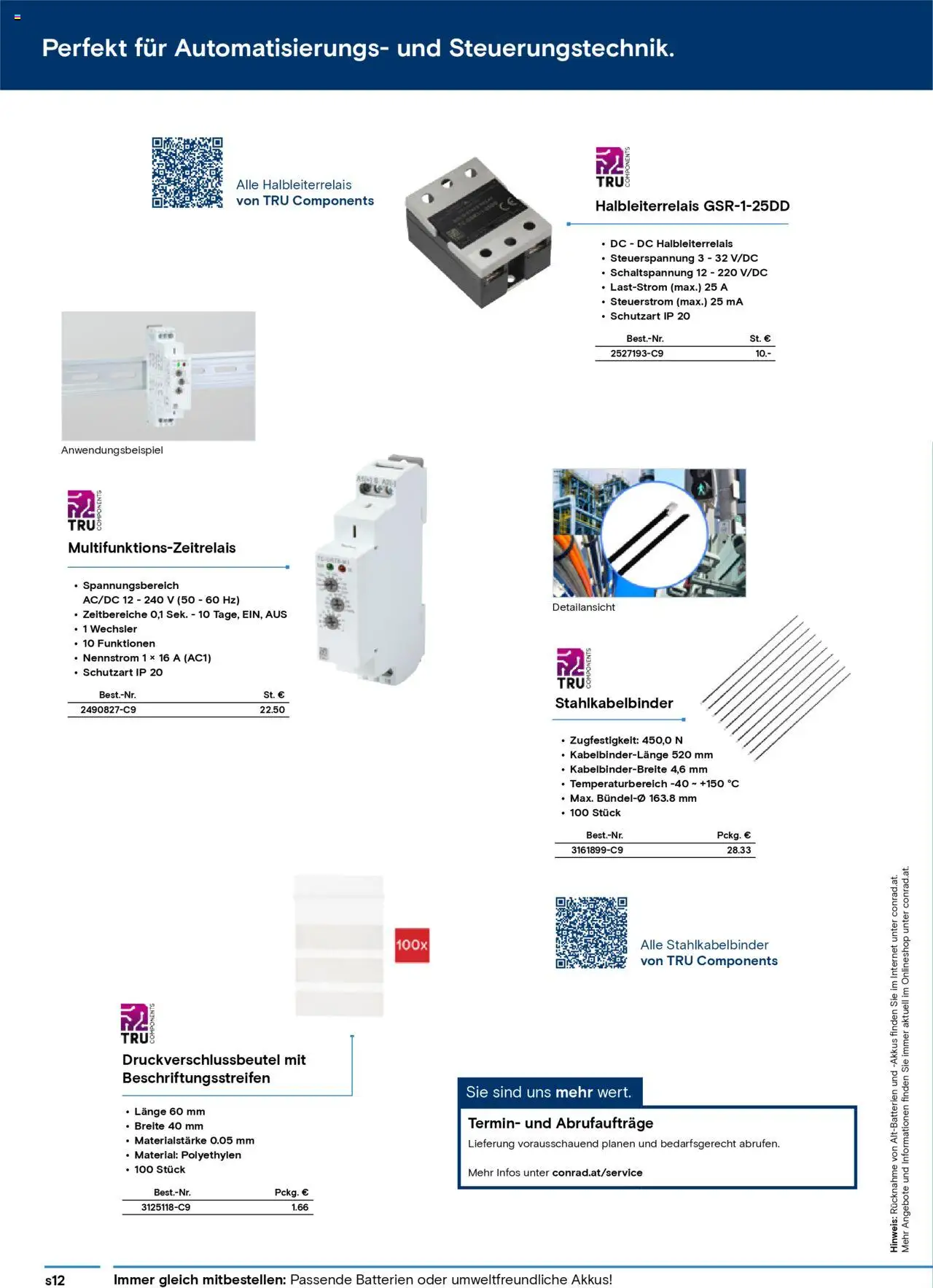 Conrad Katalog ungeplanter Bedarf gültig ab 15.05.2025 | Seite: 12